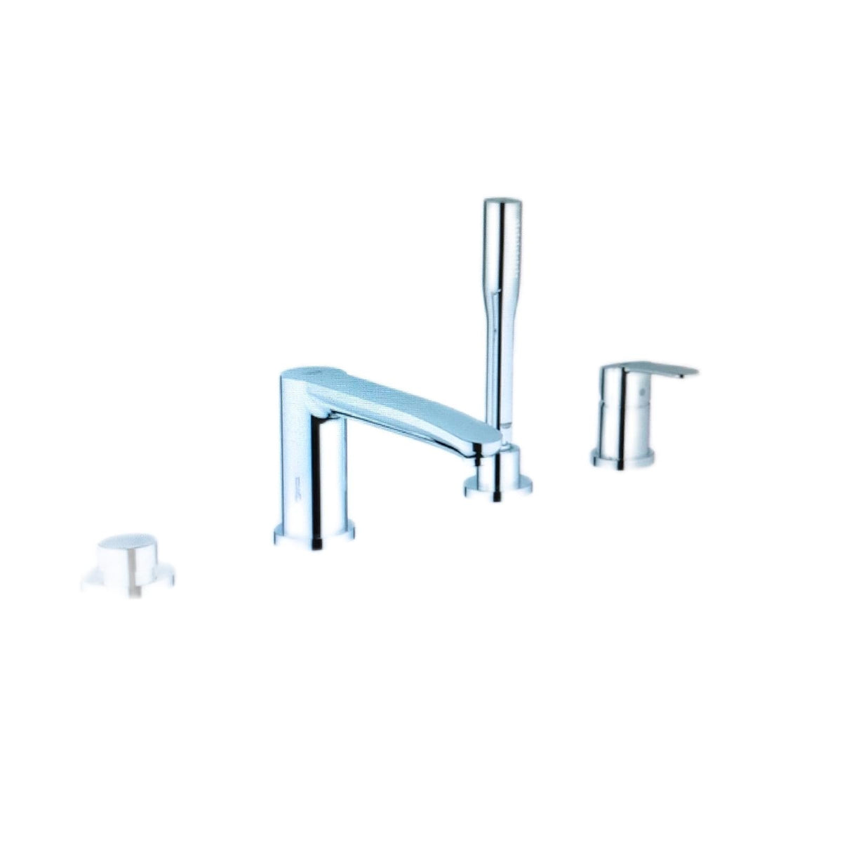 GROHE Eurostyle Cosmopolitan - 4 Loch- Einhand- Wannenkombination langlebige Oberfläche  eigensicher gegen Rückfließen  chrom  23048003
