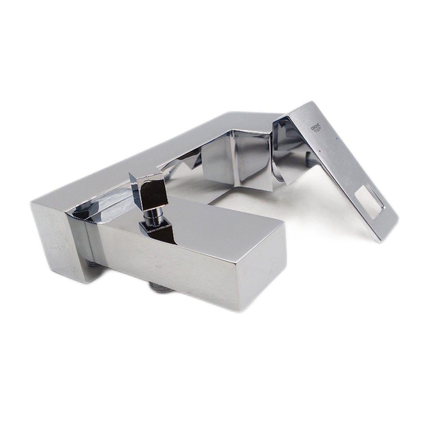 Grohe Badewannenarmatur Bad Armaturen Eurocube Chrom Glänzend Design Modern
