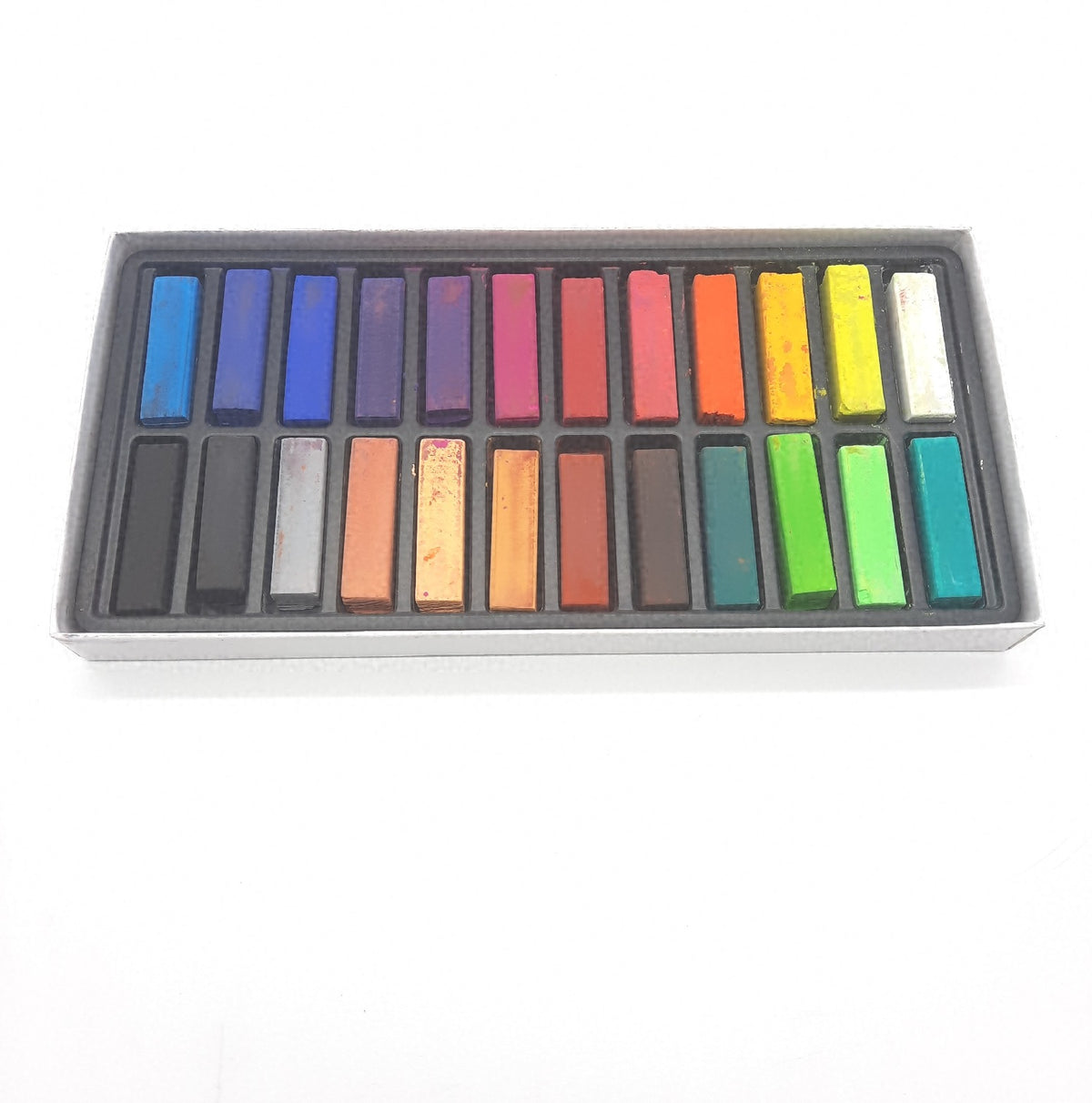 Faber-Castell Mini Softpastellkreiden, 24 Farben, Unvollständig-leicht gebrochen