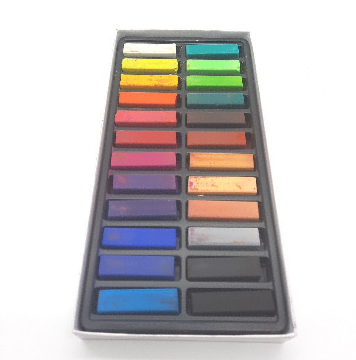 Faber-Castell Mini Softpastellkreiden, 24 Farben, Unvollständig-leicht gebrochen