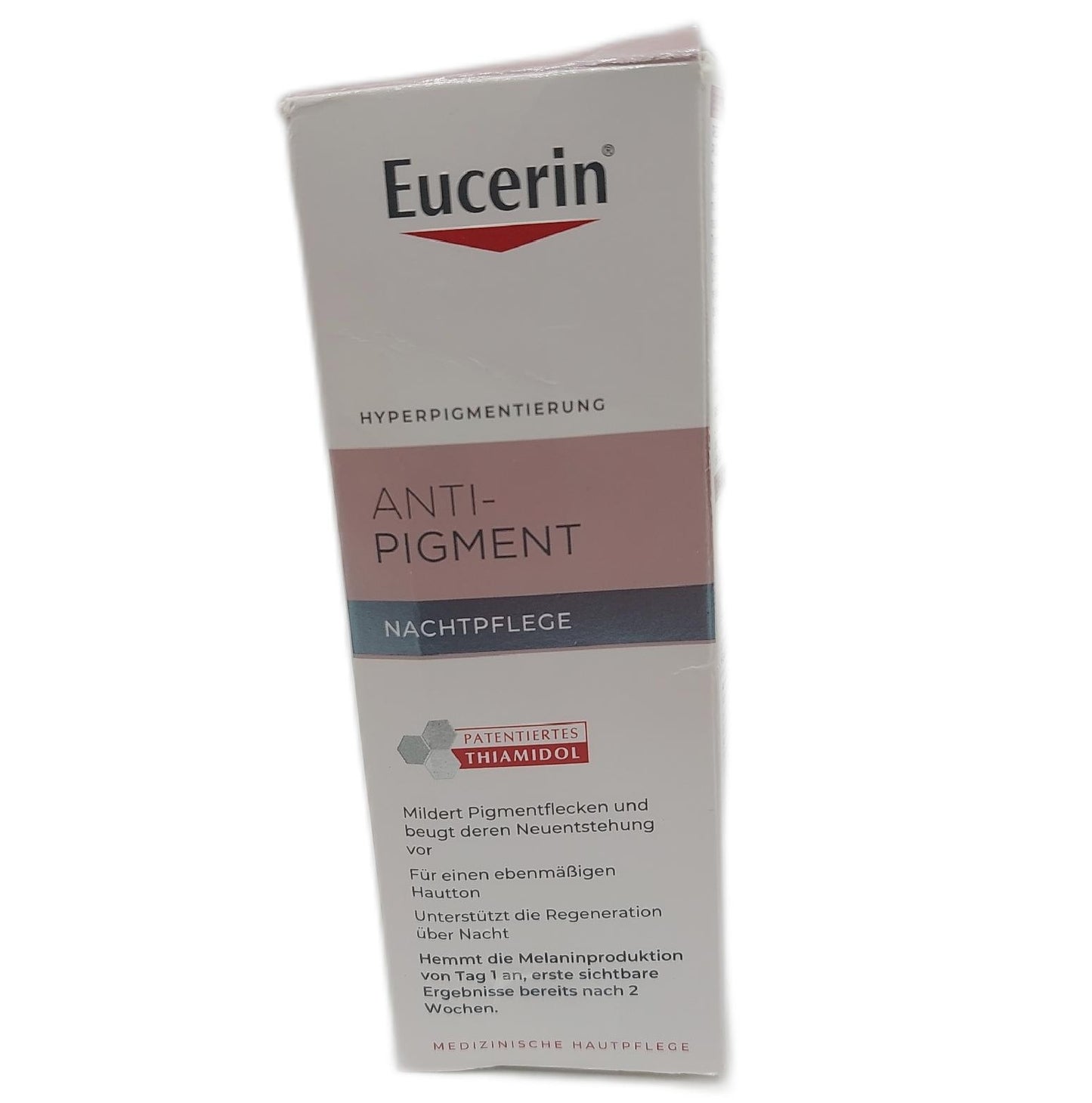 Eucerin Nachtpflege Gesichtspflege Anti Pigment reichhaltige Creme mit Thiamidol gegen