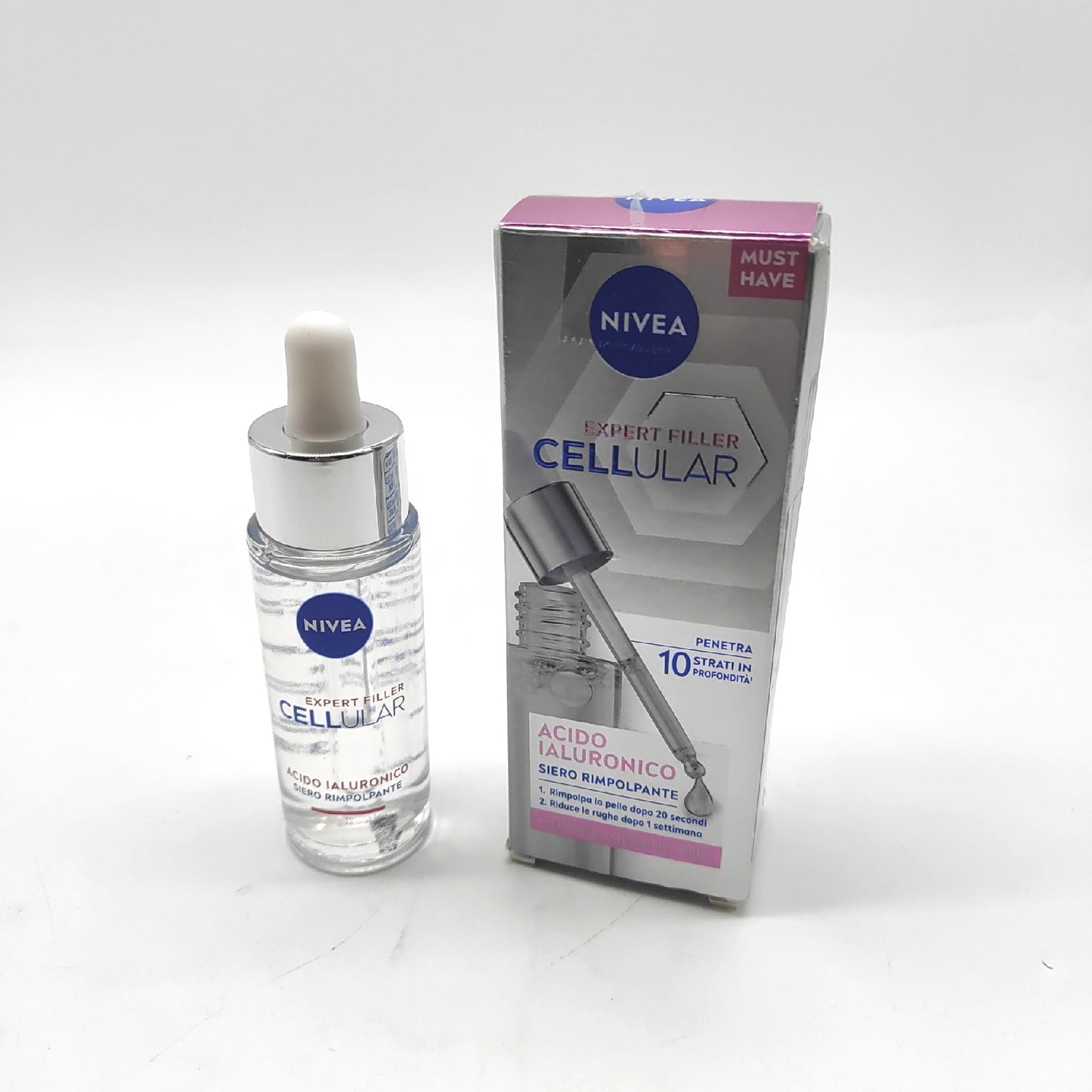 NIVEA Gesichtsserum Gesichtspflege Cellular Expert Filler Hyaluronsäure Vol