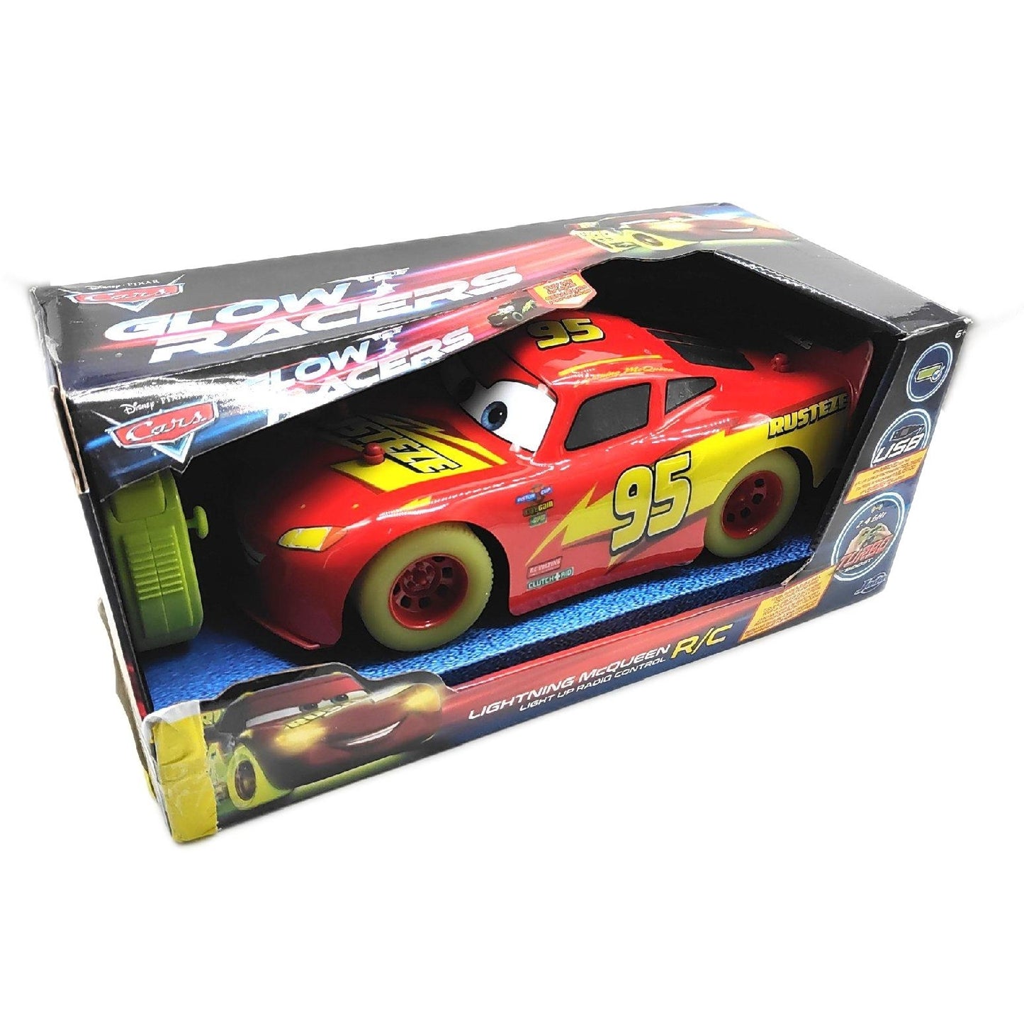 Jada Toys ferngesteuertes Auto Spielzeug Mcqueen Disney Pixar rasantes Fahrzeug 31