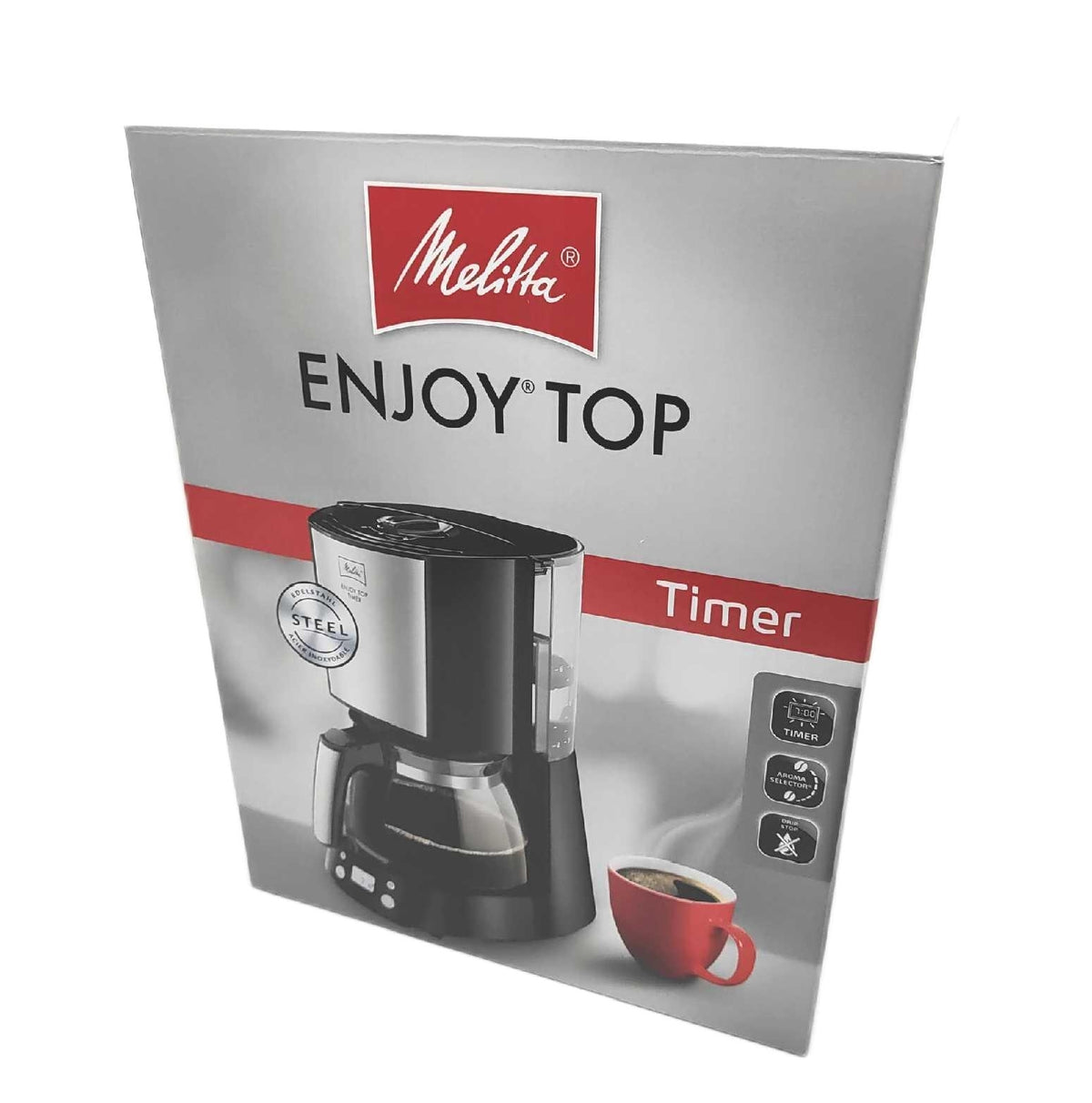 Melitta Enjoy Top Filterkaffeemaschine mit Timerfunktion Filterkaffeeautomat schwarz