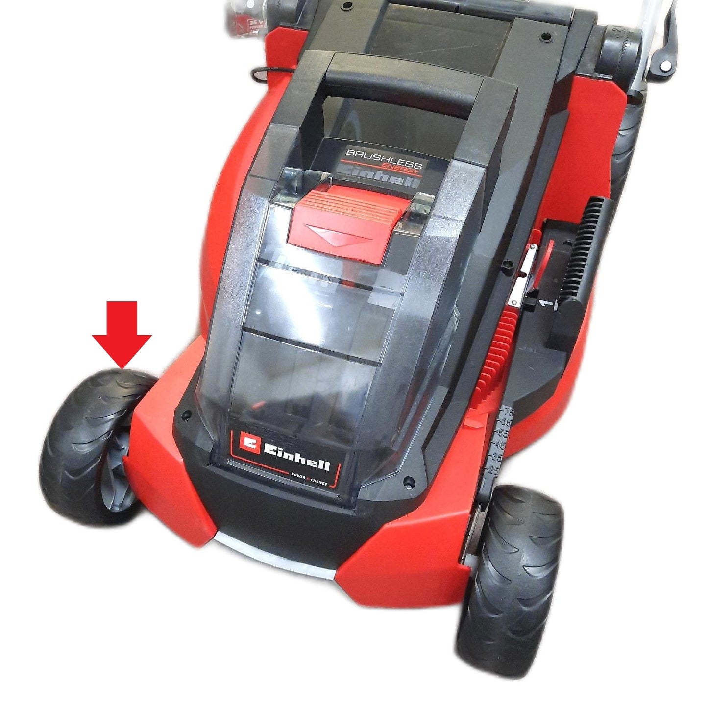 Einhell Akku Rasenmäher 43 cm Unvollständig Ohne Fangkorb Akkus  - Unvollständig