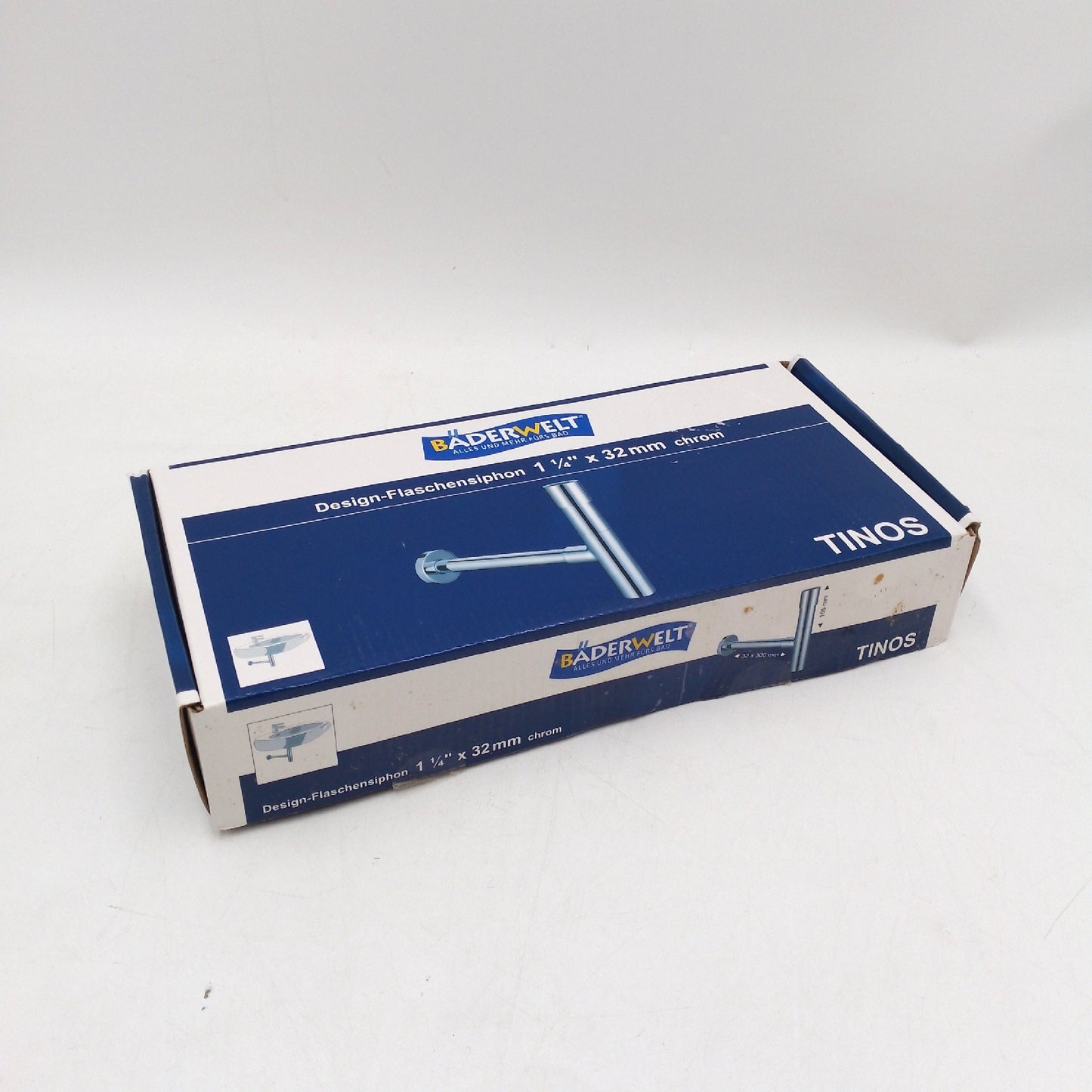 B�derwelt Waschtisch-Siphon Tinos 1¼", Durchmesser: 32 mm, Verchromt