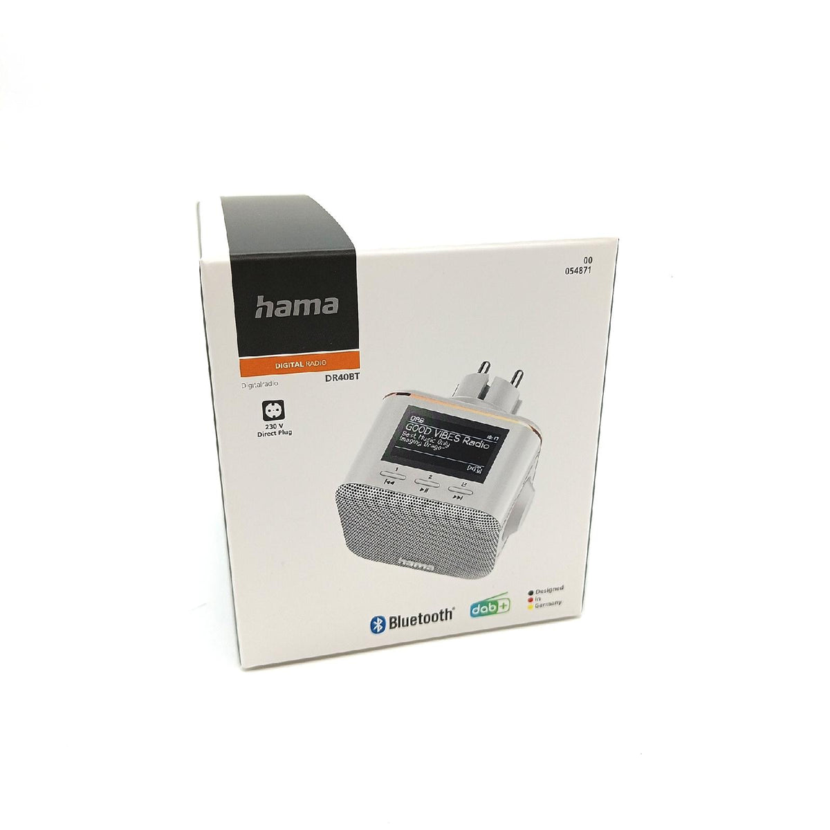 Hama Radio Lautsprecher H00054871 Steckdosenradio DAB Plus Bluetooth Digitalradio Wecker Display