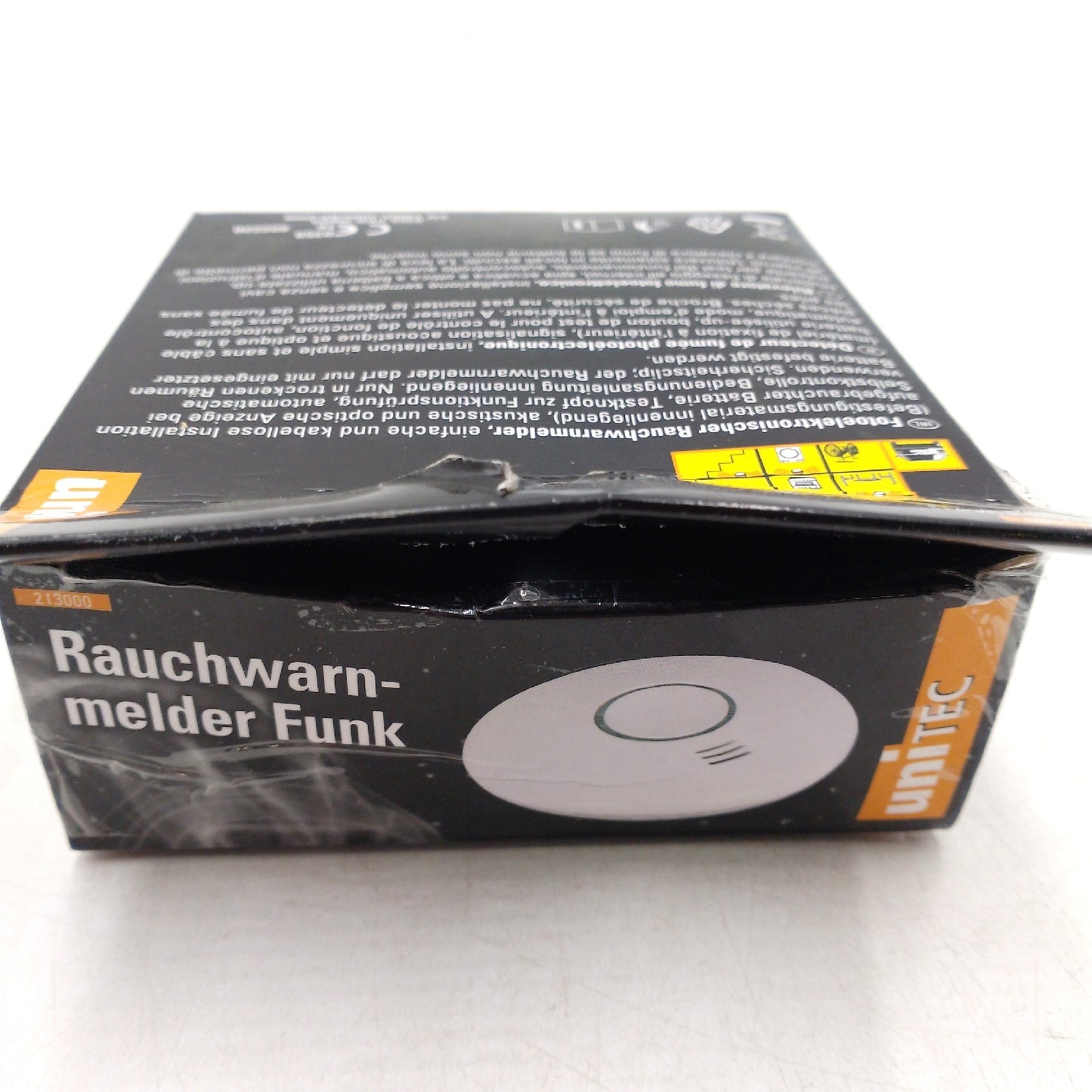 Funkrauchwarnmelder Sicherheitsgerät Rauchwarnsystem Durchmesser 12 cm Batterielaufzeit