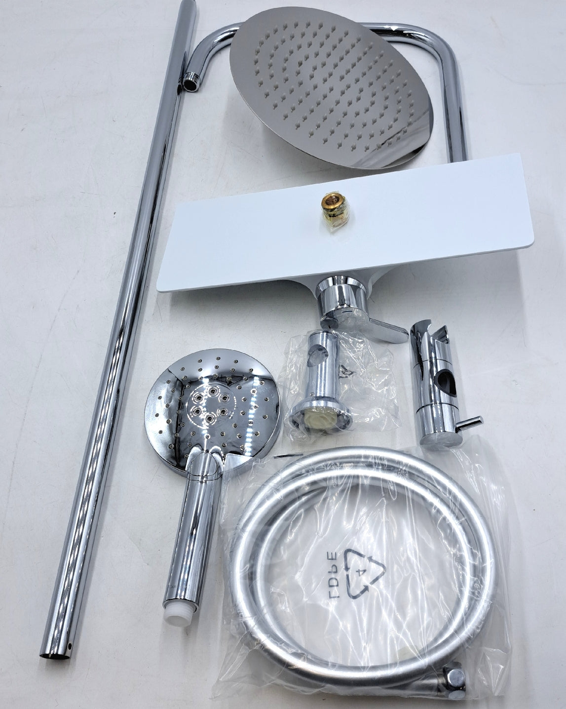 Camargue Duschsystem Badezimmer Texas Regenduschkopf 3 Strahlarten Pflegeleicht Design