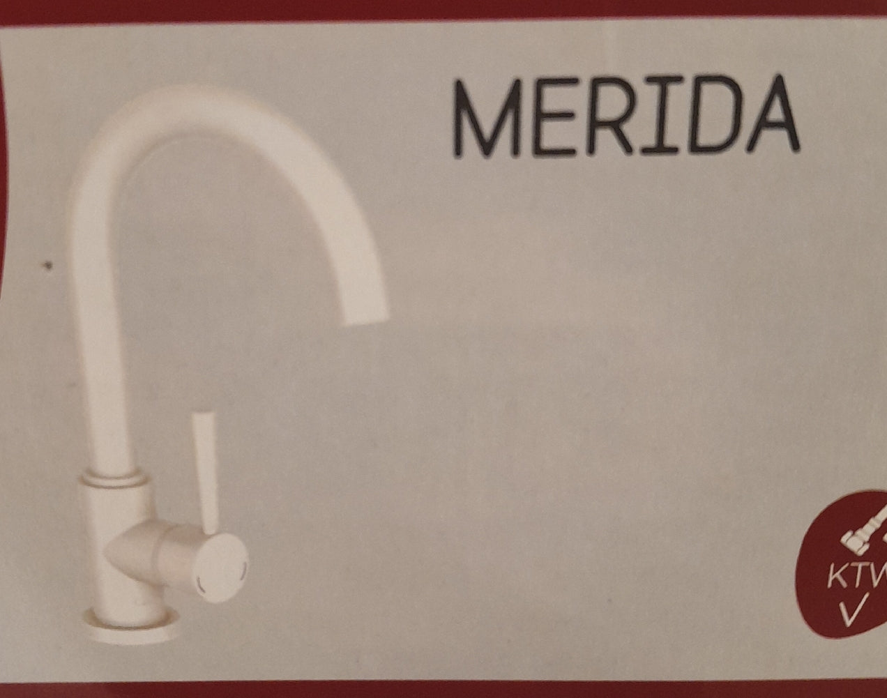 Camargue Merida Spültischarmatur (Weiß, Matt)