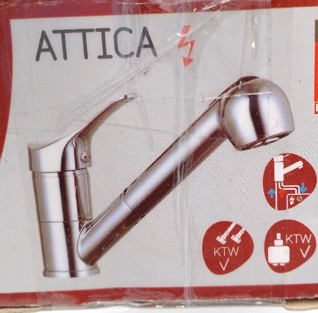Camargue Spültischarmatur Attica (Niederdruck, Geschirrbrause herausziehbar, Chr