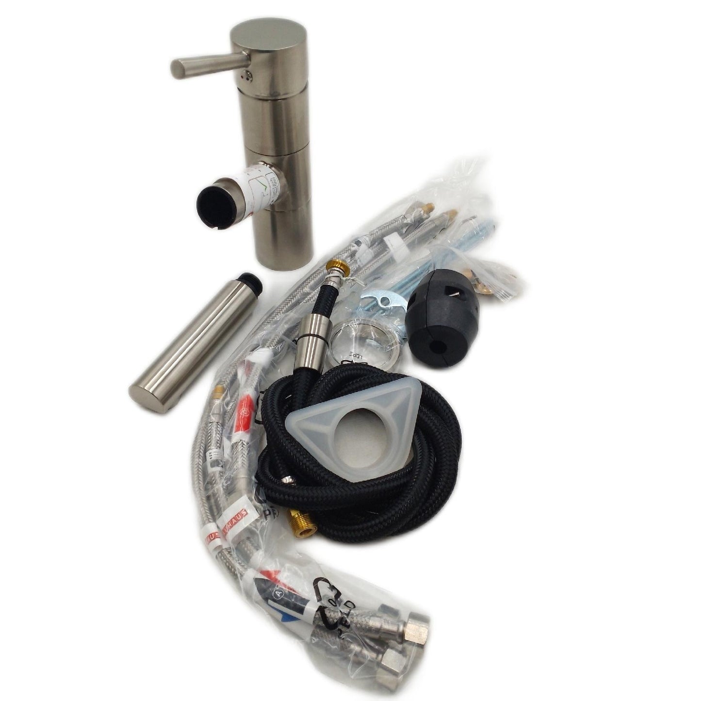 Camargue Spültischarmatur Küchenarmaturen Merida Edelstahl Matt Niederdruck elegant funktional