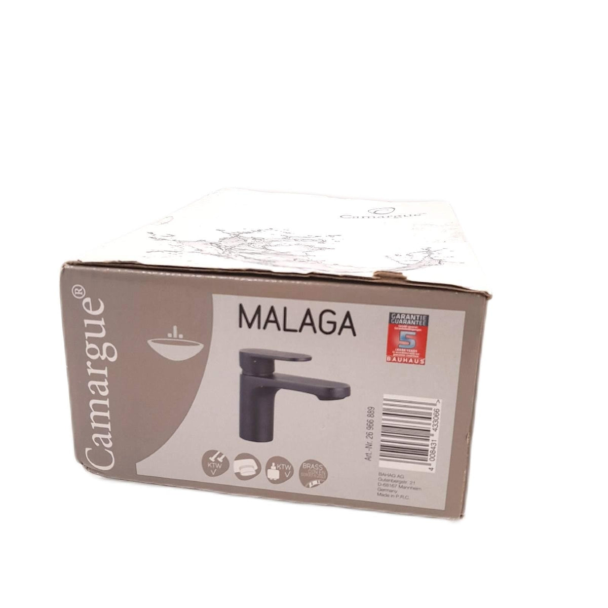 Camargue Waschtischarmatur Badarmaturen Schwarz Matt modernes Design Pflegeleicht