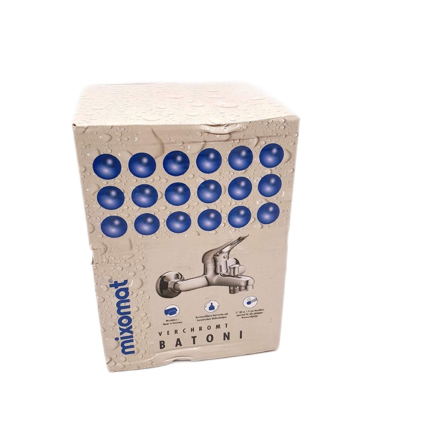 Mixomat Badewannenarmatur Bad Sanitär Batoni Chrom glänzend für modernes Badezimmer