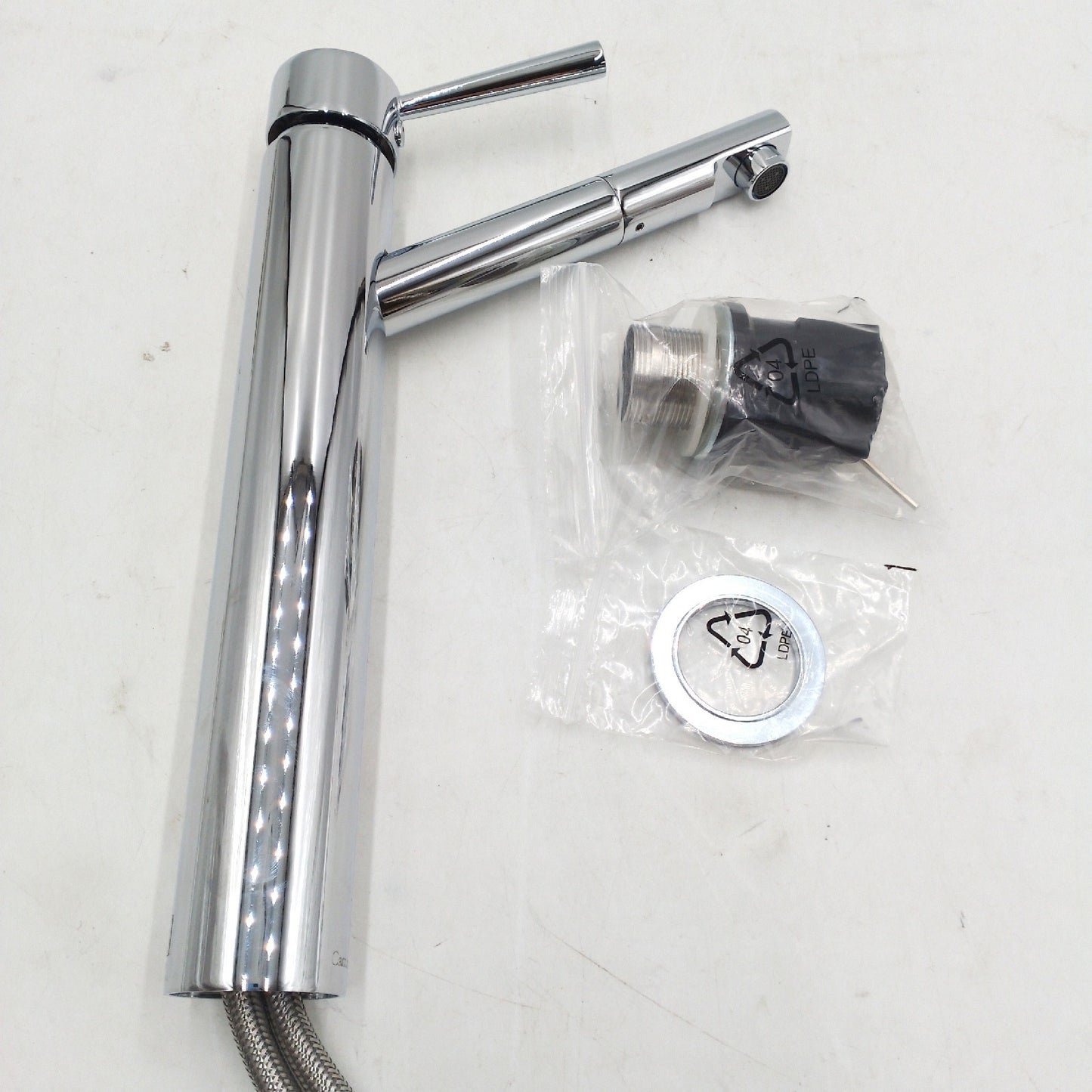 Camargue Waschtischarmatur Badarmaturen Merida Chrom Glänzend Extra hoher Aus