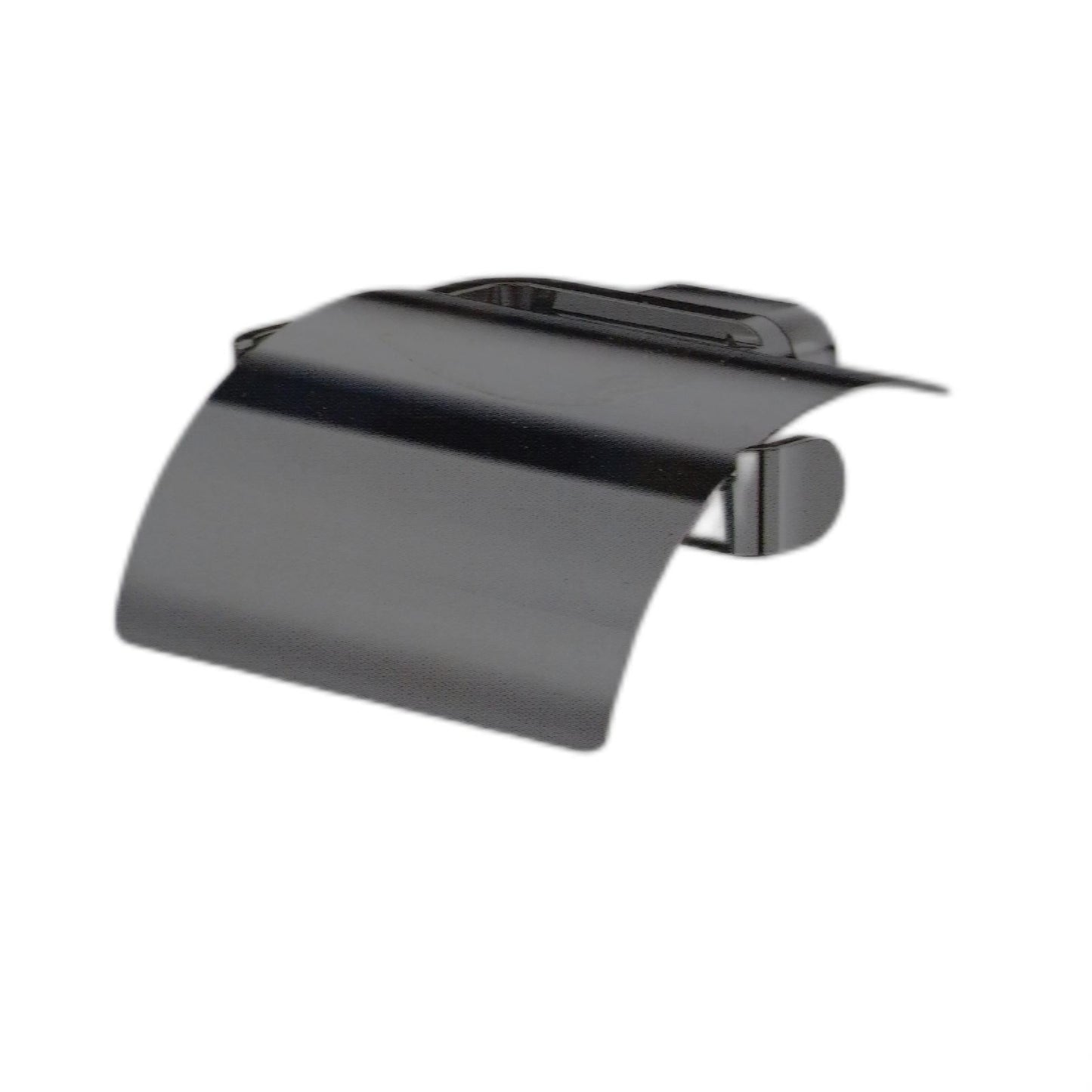 Lenz Toilettenpapierhalter Badaccessoires Aura mit Deckel Chrom glänzend elegant