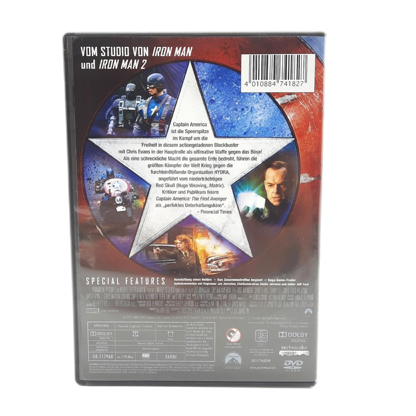 Captain America [DVD] Chris Evans; Tommy Lee Jones; Hugo Weaving