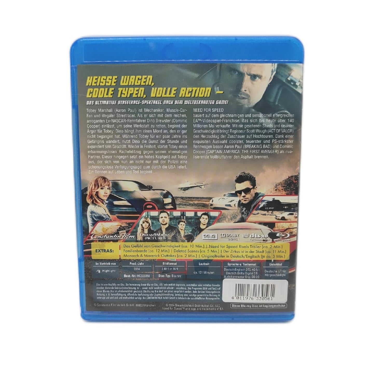 Need for Speed Blu-Ray