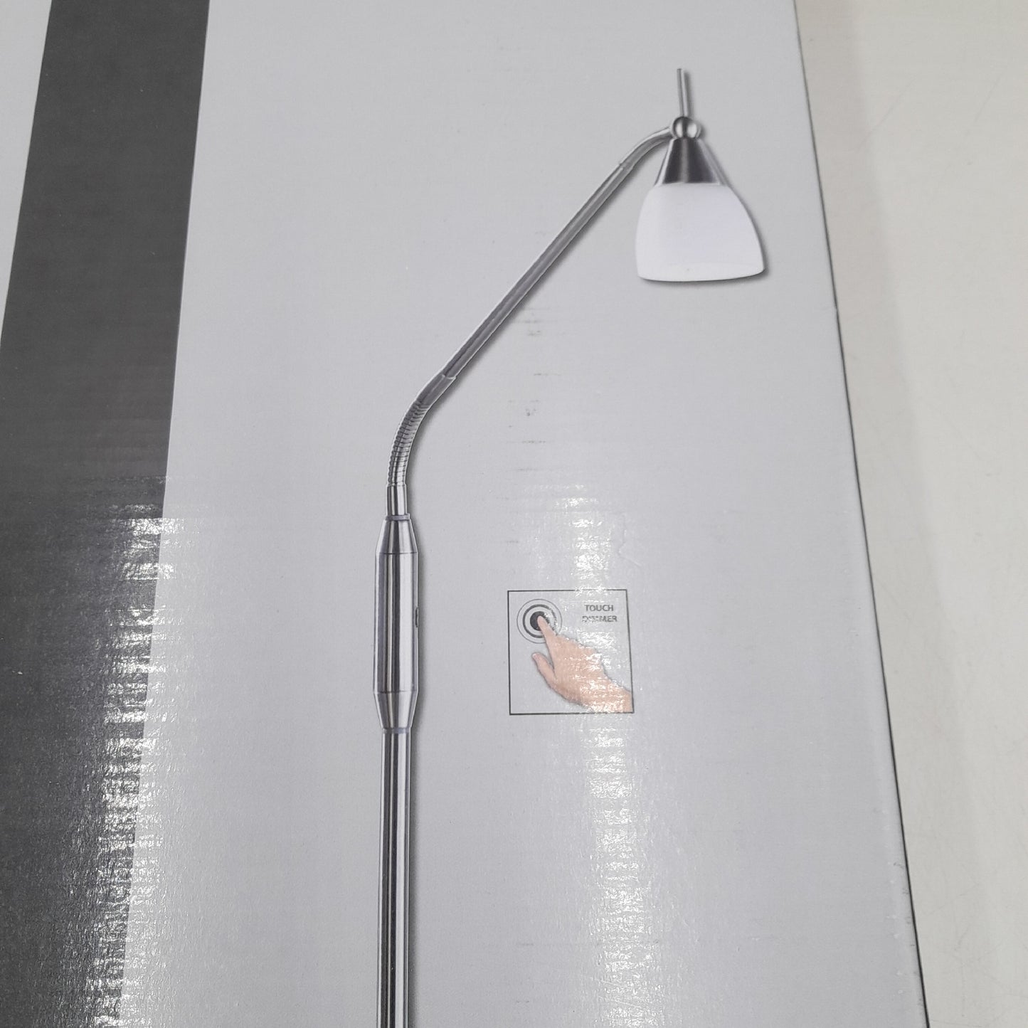 Paul Stehleuchte Beleuchtung Pino Warmweiß Stilvoll Höhe 163 cm Silber