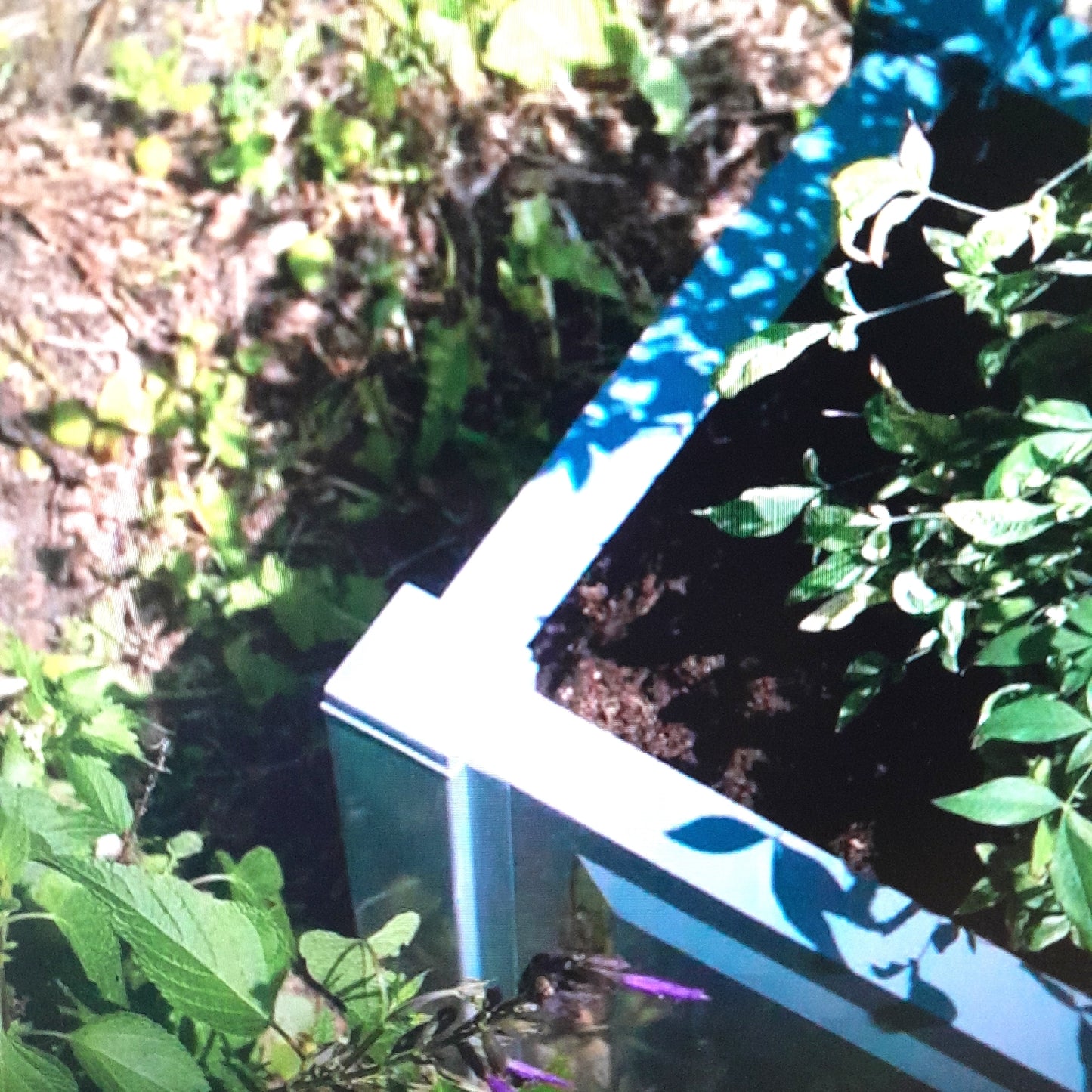 KHW Pflanzkasten Gartenbedarf Pflanzgefäß 100 cm Grau für Terrasse Balkongarten