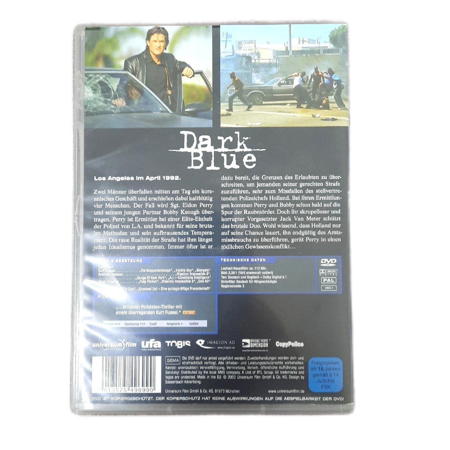 Dark Blue Dvd Gebraucht sehr gut, Kurt Russell Brendan Gleeson