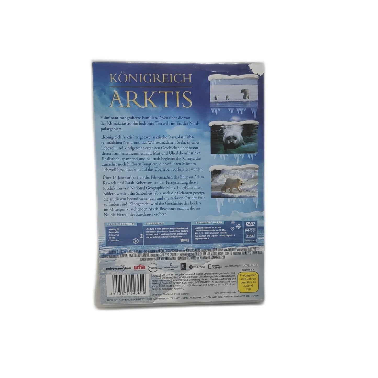 Königreich Arktis [DVD] Adam Raventch, Sarah Robertson