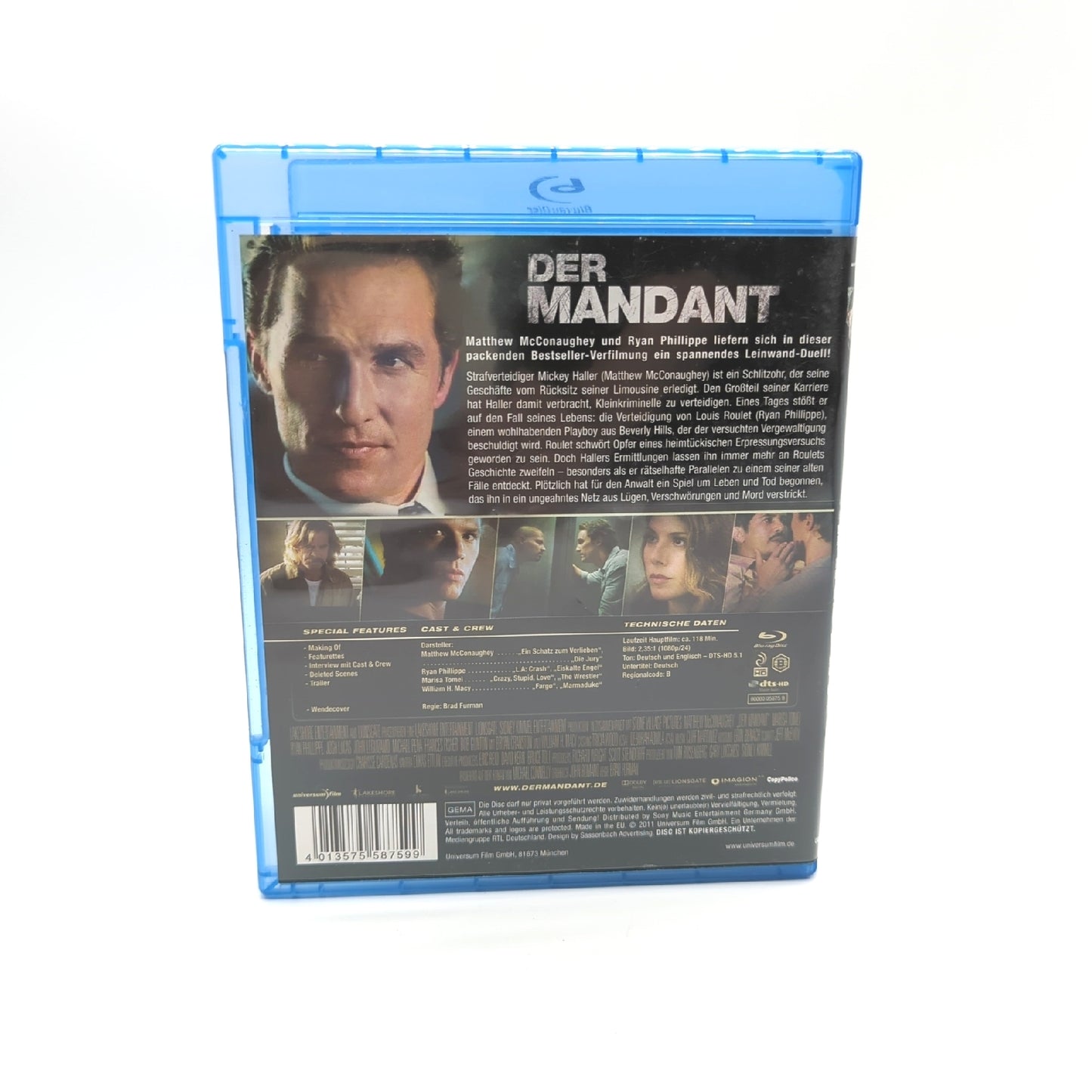Der Mandant Blu ray