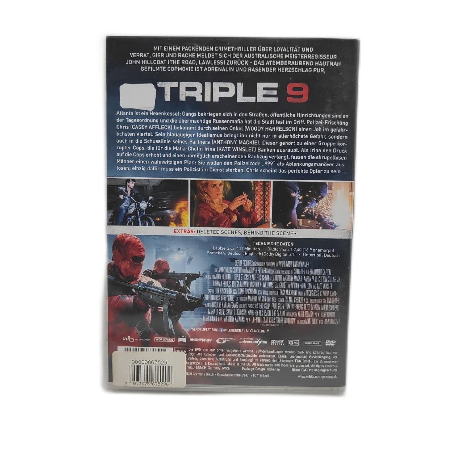 TRIPLE 9 DVD