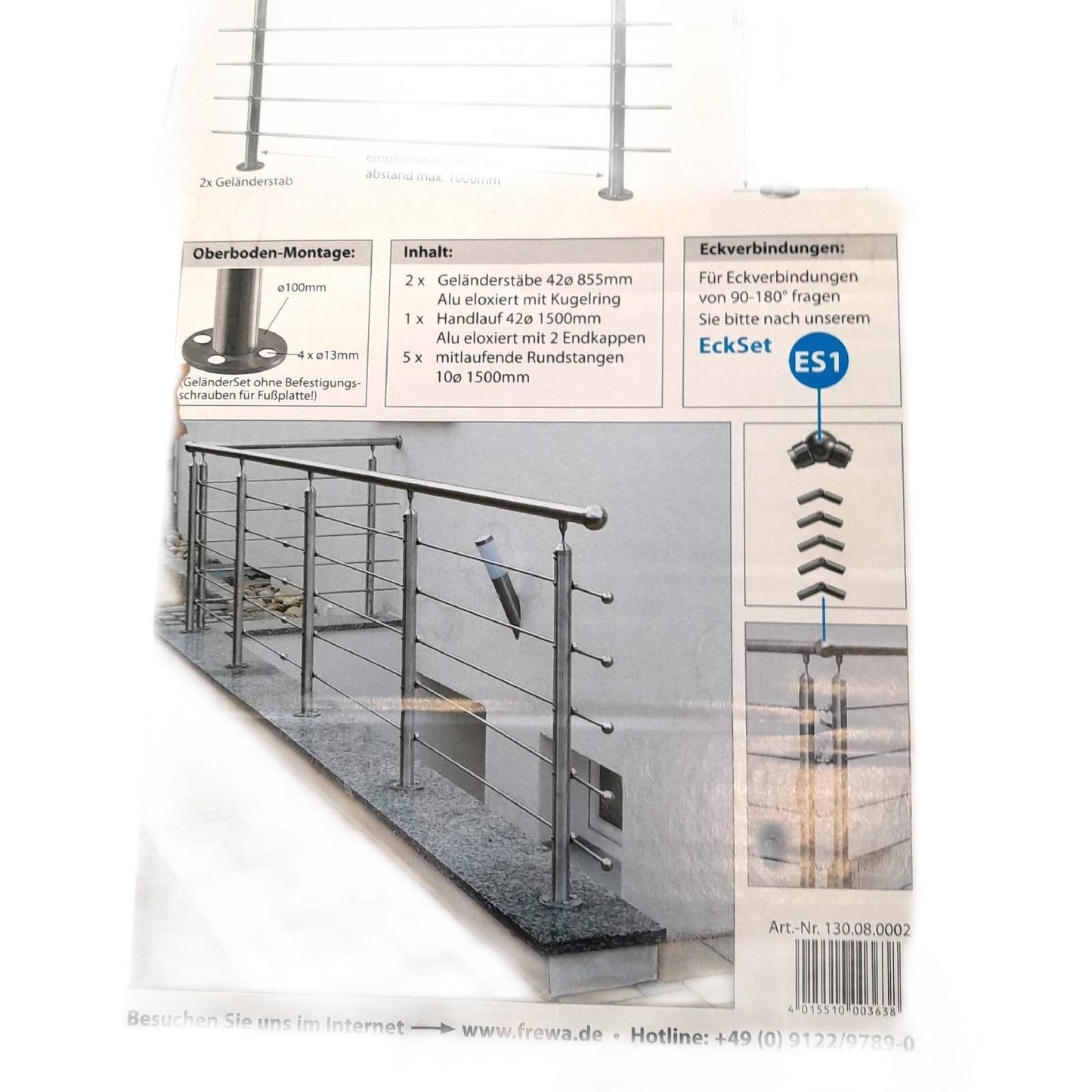 Treba Frewa Geländerset AB2 (Aluminium, Silb