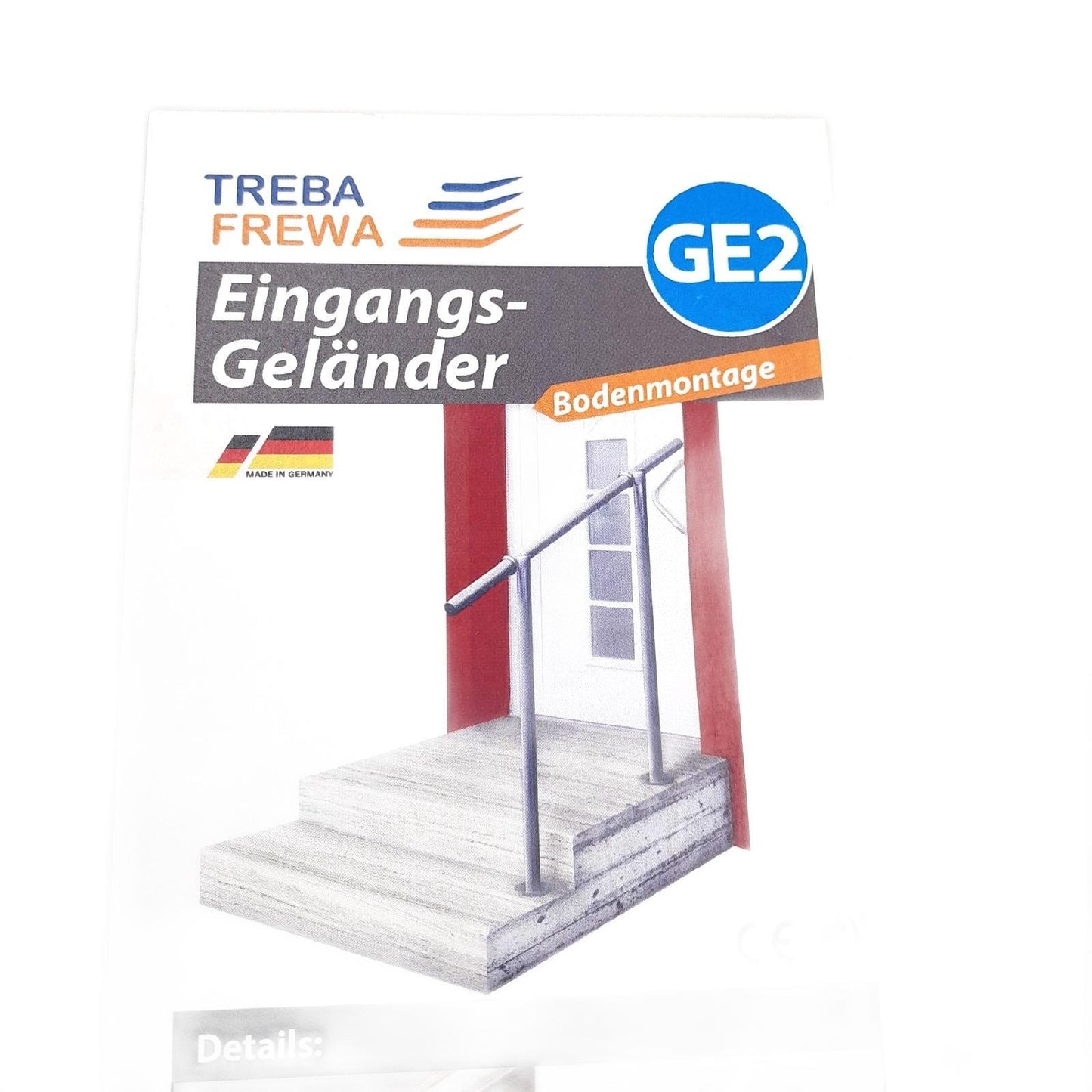 Treba Frewa Geländerset GE2 (Oberbodenmontage, Edelstahl V2A, Grau Metallic, LÃ
