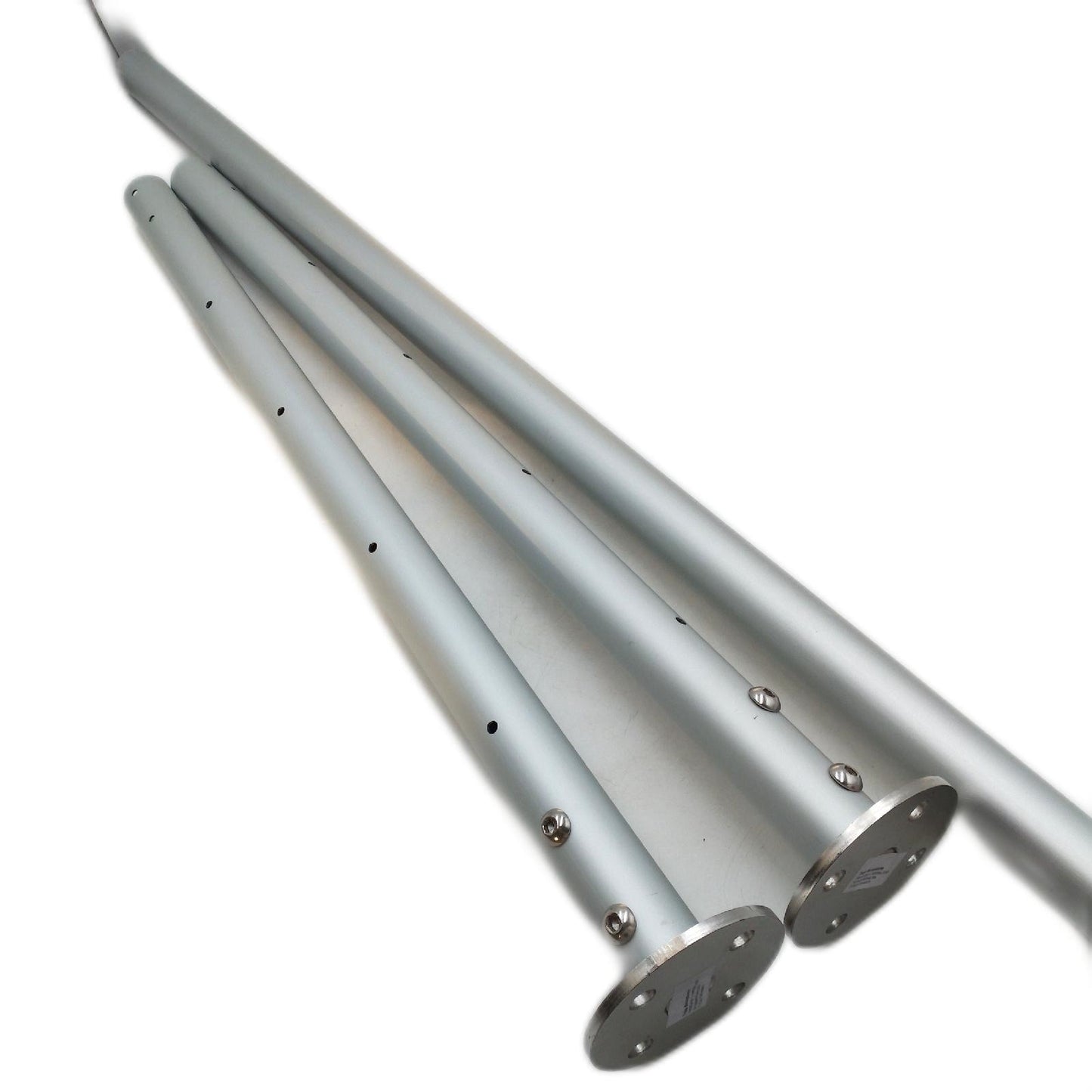 Treba Geländerset Oberbodenmontage Aluminium Silber 1500 Meter Gartenzaun Set