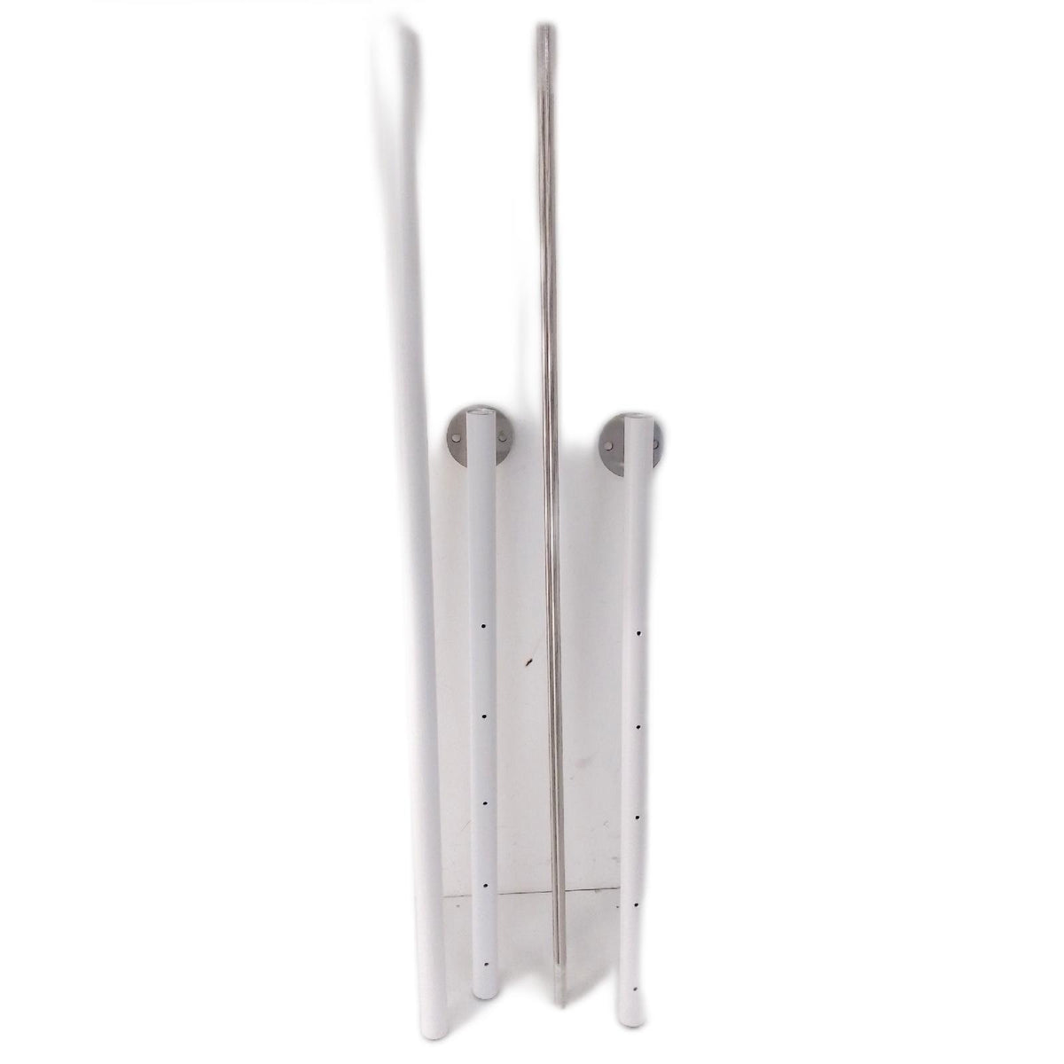 Treba Geländer Set Aluminium Geländer Zubehör Frewa Seitenmontage Länge 1500 mm weiß