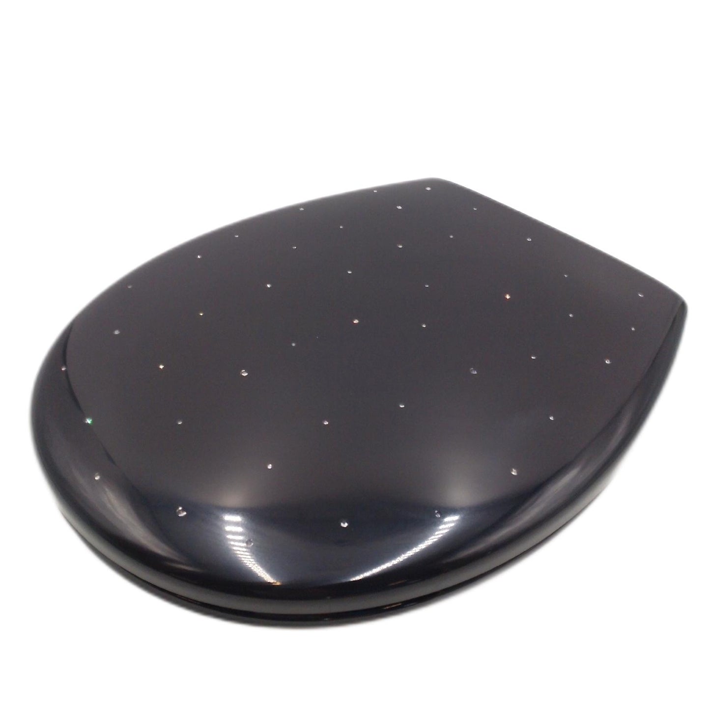 Poseidon WC Sitz Bad Sanitär Como Diamond Absenkautomatik Duroplast Schwarz