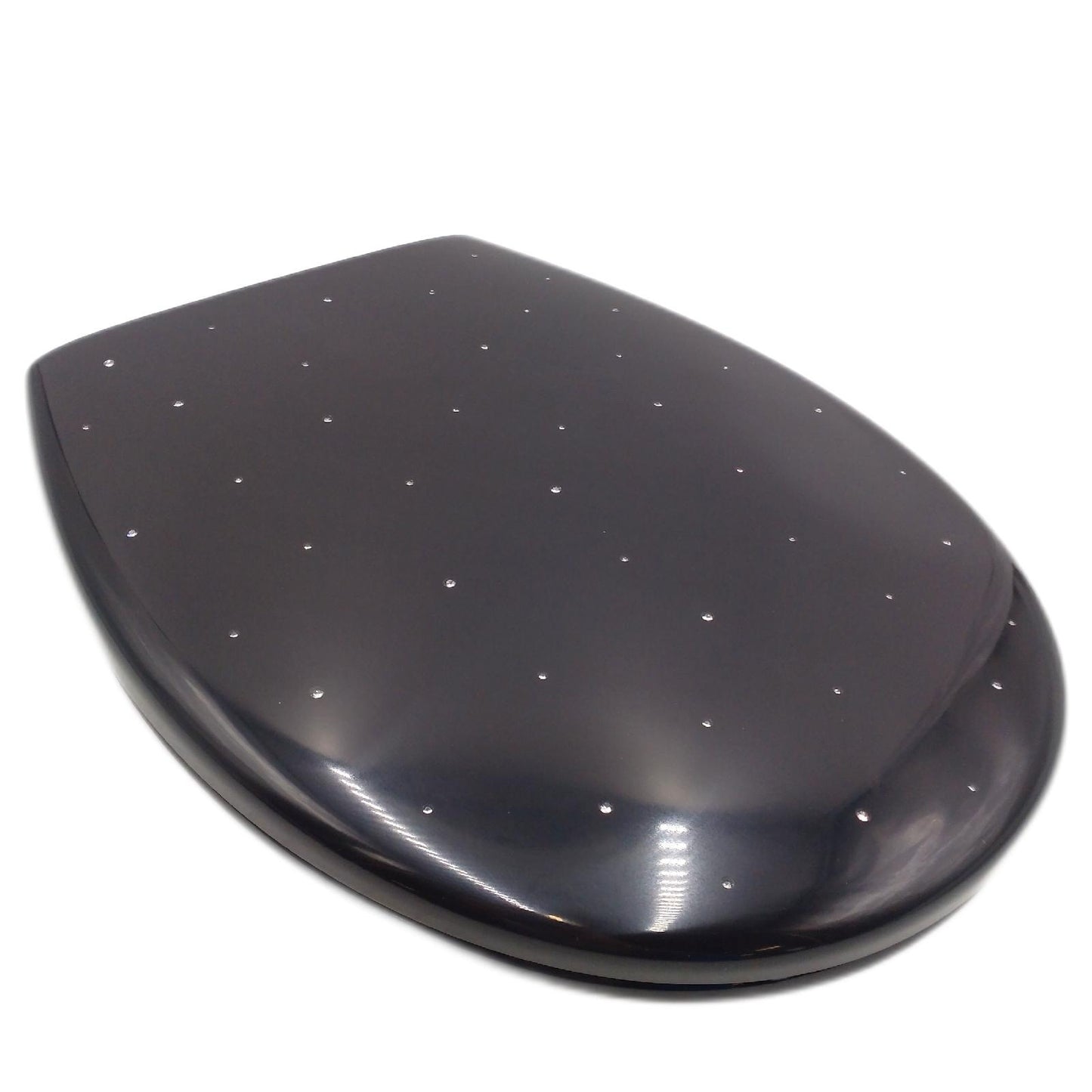 Poseidon WC Sitz Bad Sanitär Como Diamond Absenkautomatik Duroplast Schwarz