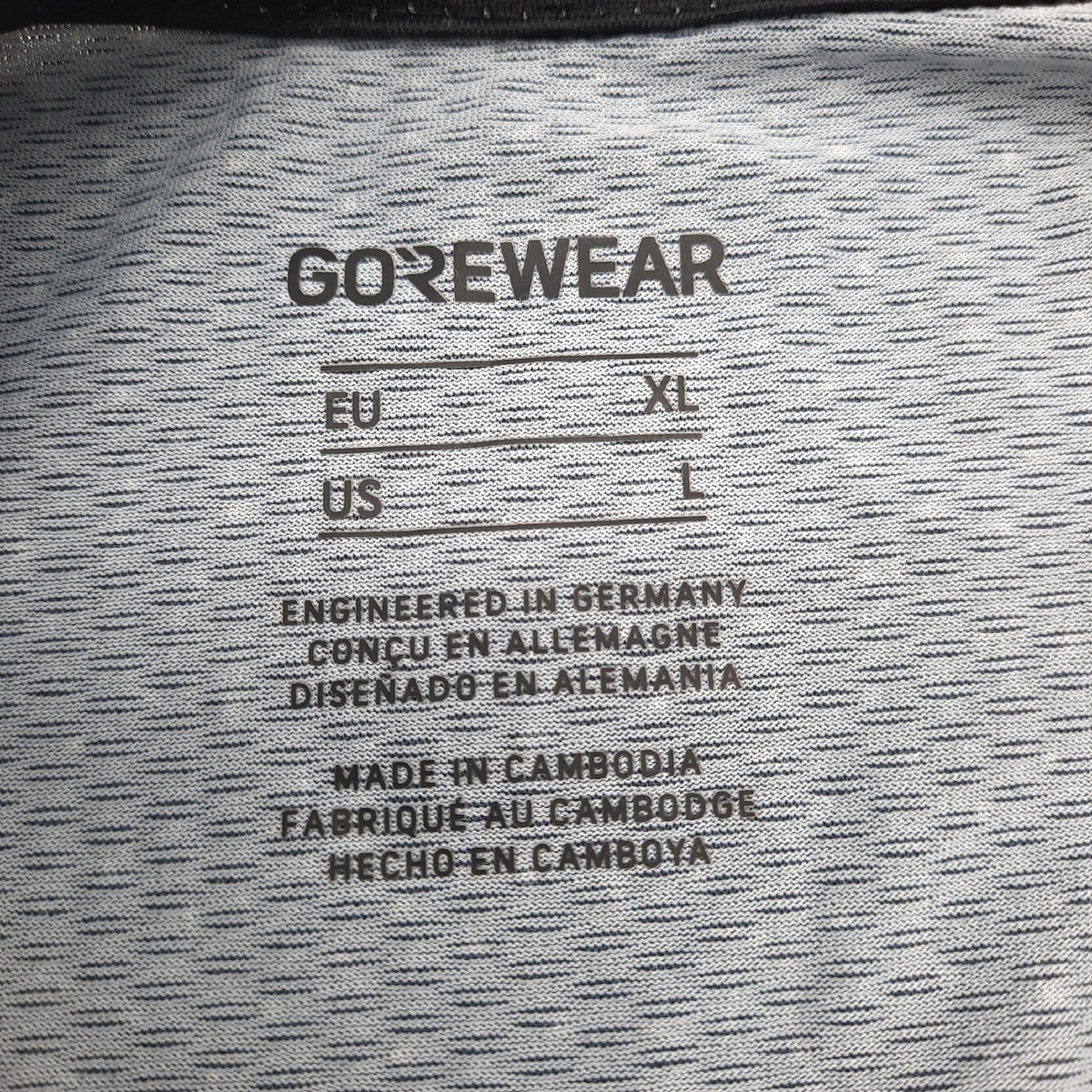 GOREWEAR Trikot Herrenbekleidung Spirit Stripes Sportbekleidung XL Schwarz Weiß