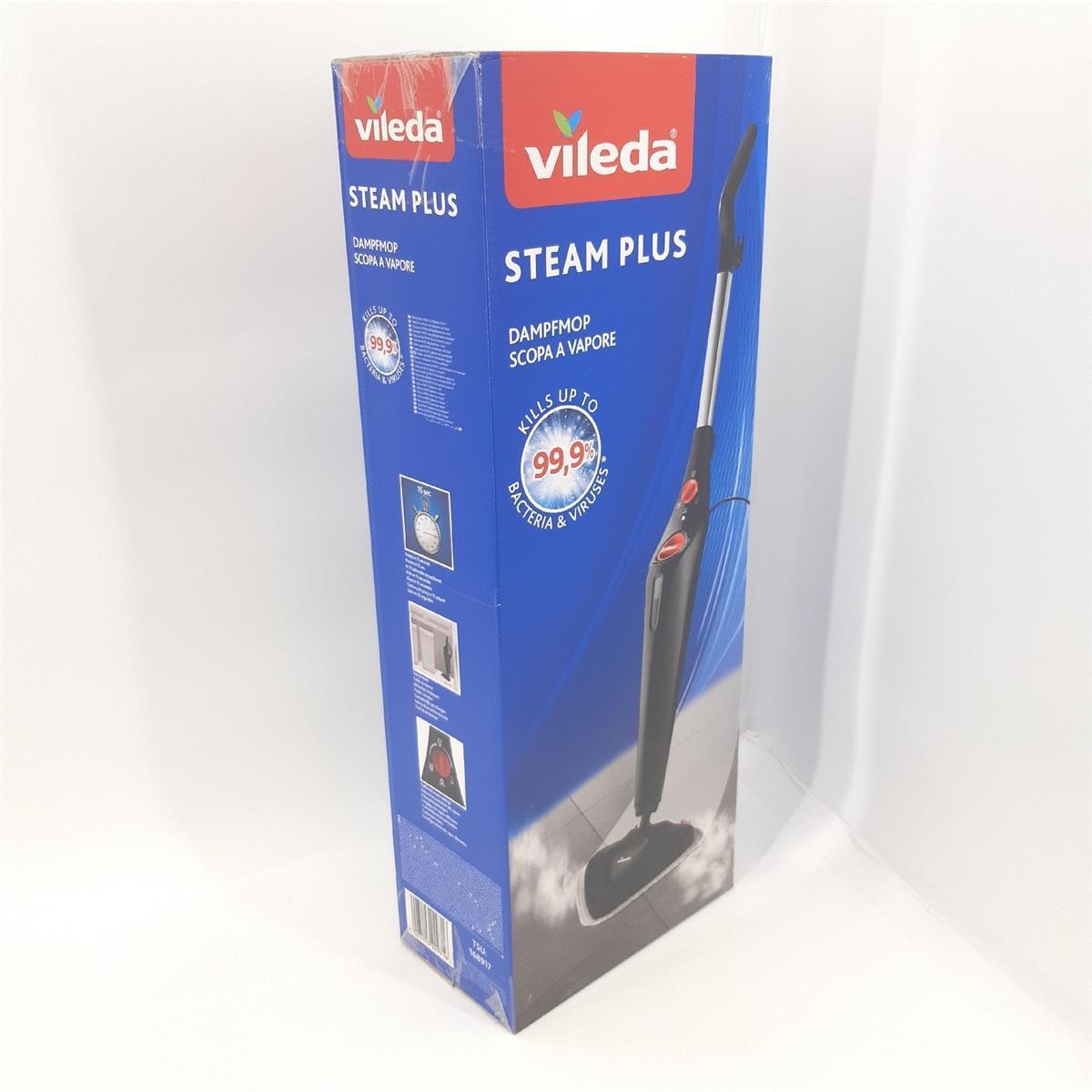 Vileda Dampfreiniger Haushaltsgeräte Steam Plus für gründliche hygienische Reinigung