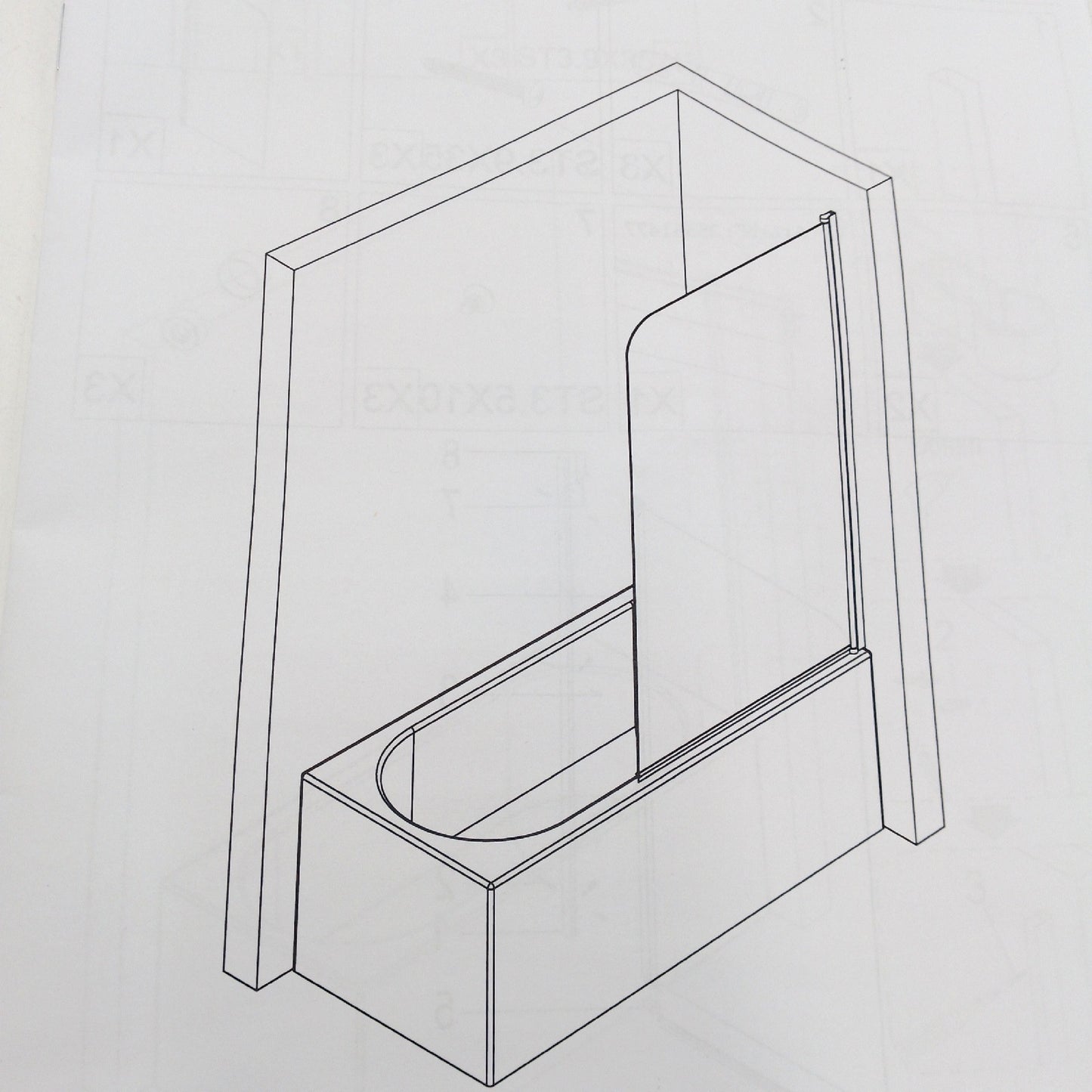 Clear Badewannenaufsatz Badzubehör 75 x 130 cm Weiß für einfaches Badvergnügen