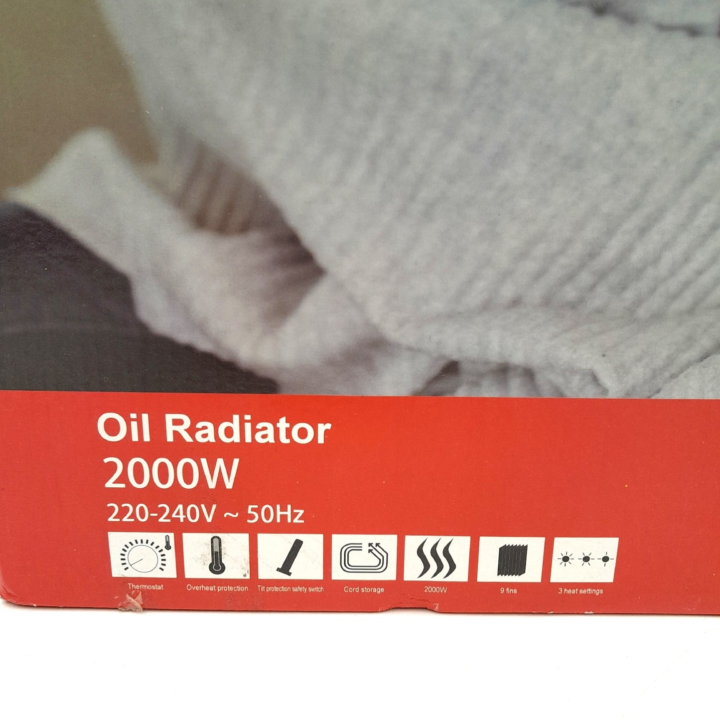 Voltomat Ölradiator Heizung Haushalt 2000 Watt Effizient Wärmegerät 9 Rippen Weiß