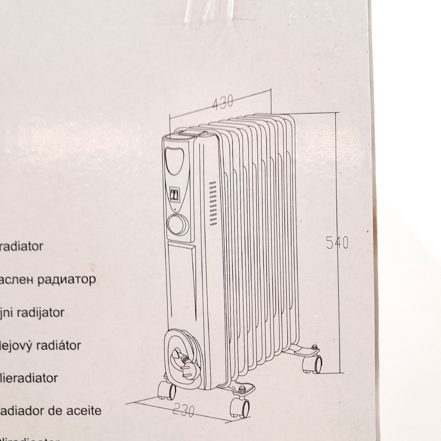 Voltomat Ölradiator Heizung Haushalt 2000 Watt Effizient Wärmegerät 9 Rippen Weiß