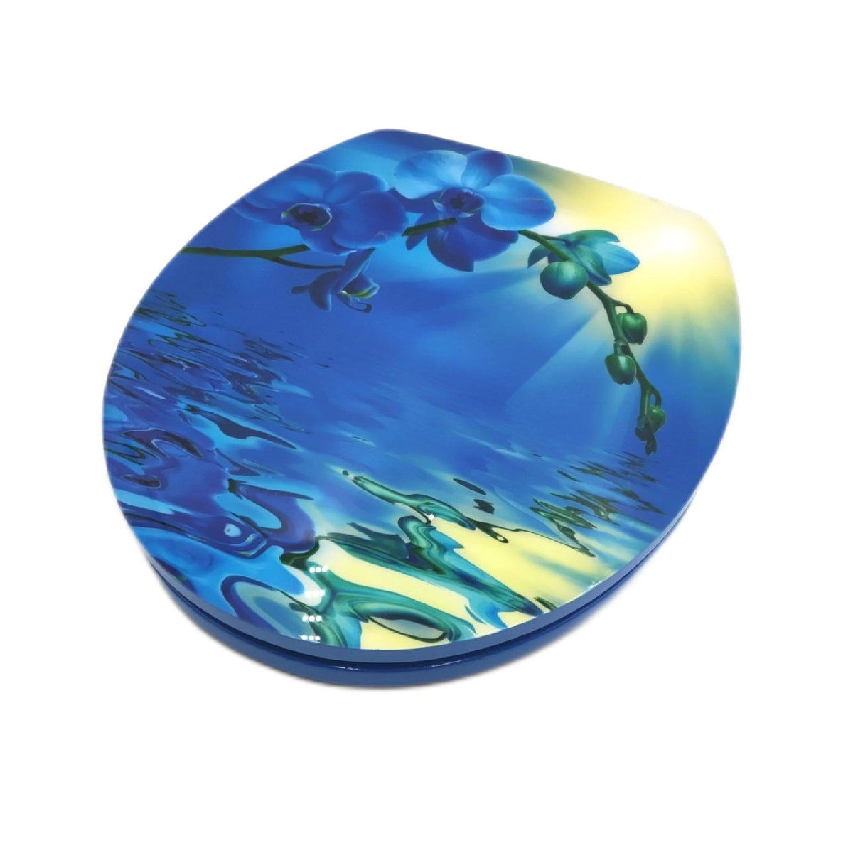 Poseidon WC Sitz Blue Lagoon MDF Blau mit Absenkautomatik komfortabel pflegeleicht