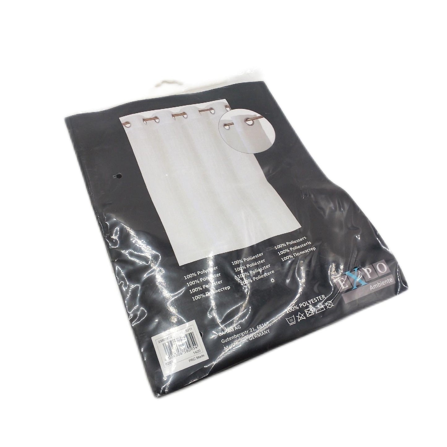 Expo Ambiente Gardine Fensterdekoration Kimi 135 x 245 cm Polyester Weiss Vorhang