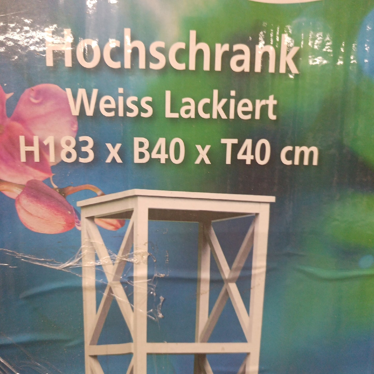 Riva Hochschrank Möbel Hochschrank Mia Weiß Stabilität Stauraum Badezimmer