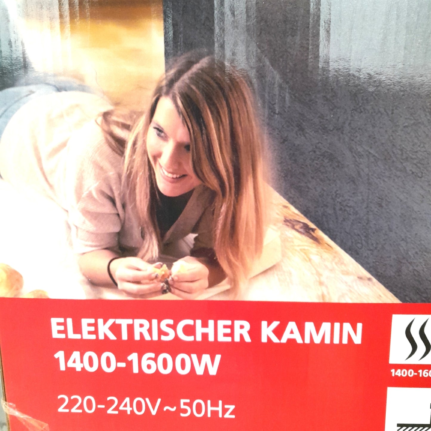 Voltomat Stand Kamin Heizung Flat Schwarz Heizgerät Wärmequelle modern Design energiesparend