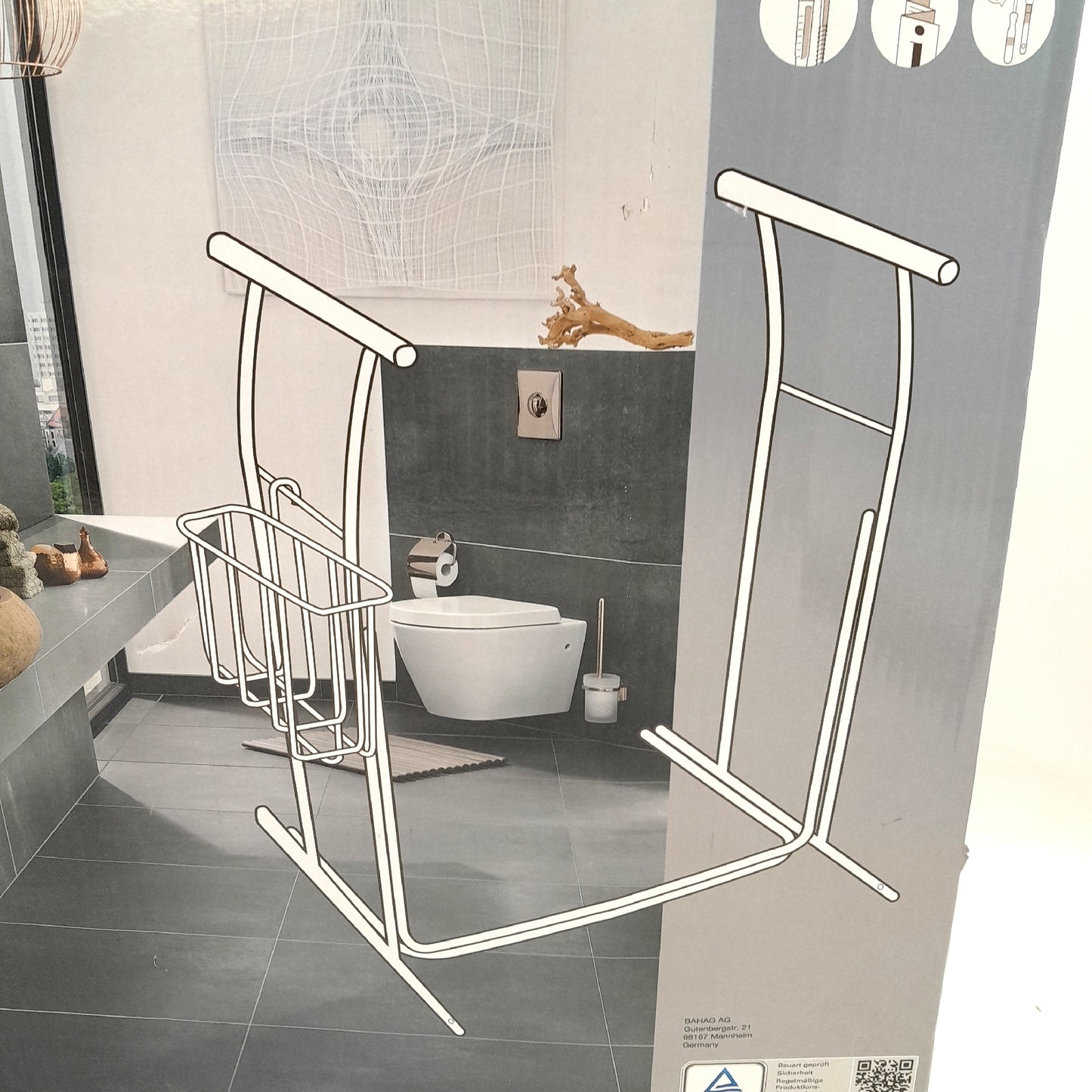 careosan Mobile WC-Aufstehhilfe (68 x 48 x 65
