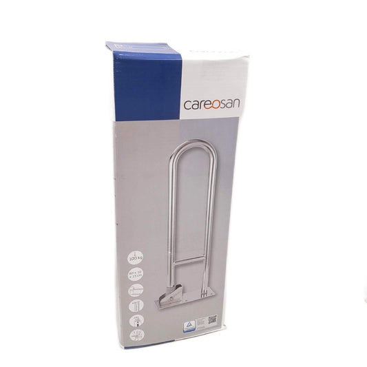 careosan WC Aufstehbügel Badezimmerhilfen 60 cm belastbar klappbar Chrom