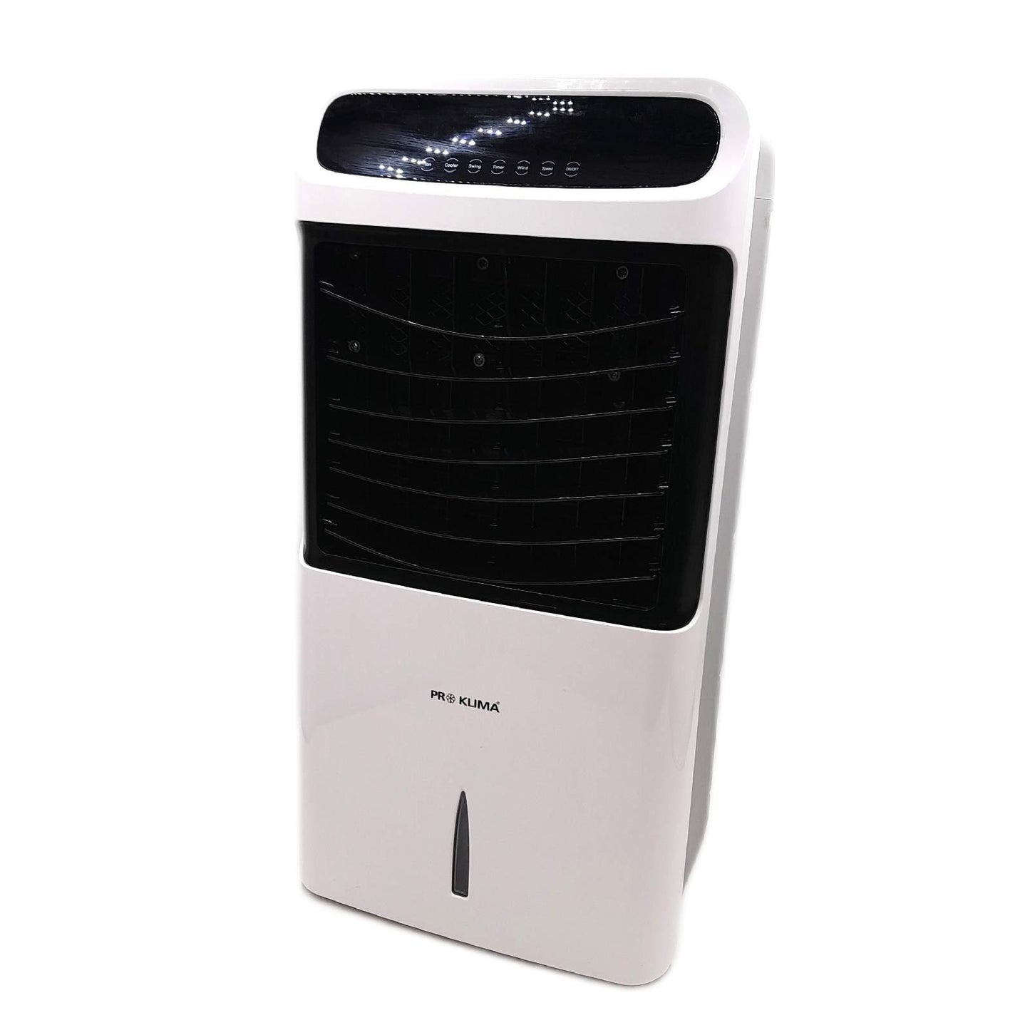Proklima Luftk�hler 18 Liter Wei�/Schwarz, H�he: 81 cm, 80 W, Transportrollen