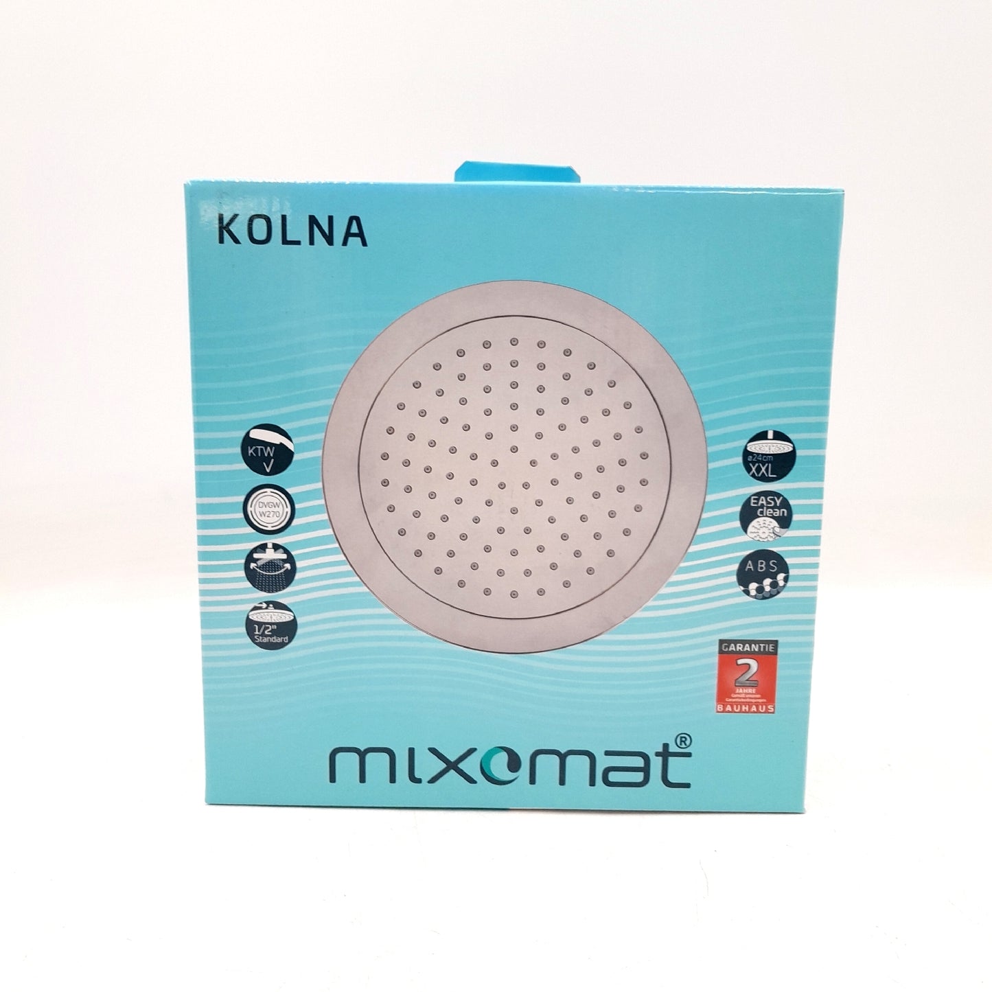 Mixomat Kopfbrause Kolna Durchmesser: 24 cm, Chrom, Rund