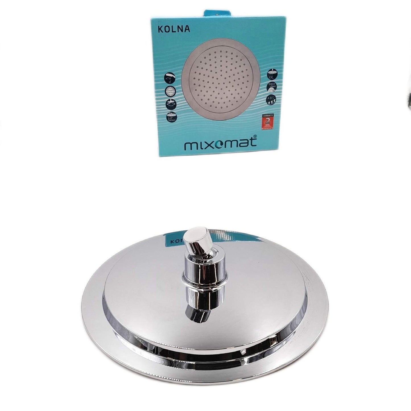 Mixomat Kopfbrause Kolna Durchmesser: 24 cm, Chrom, Rund
