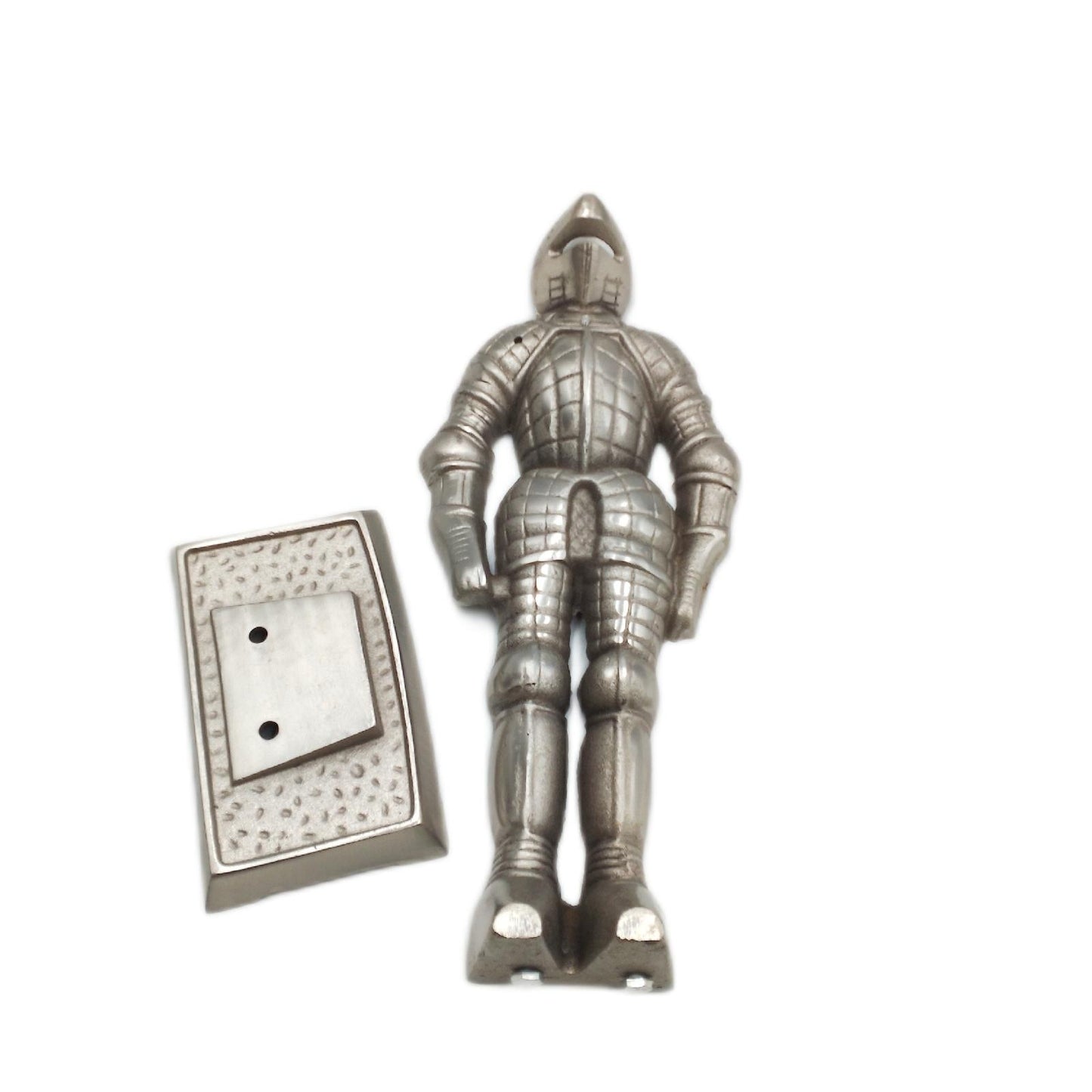 Knight Kaminbesteck Kaminzubehör Knight Set Silber Elegant Hochwertig 74 cm Höhe