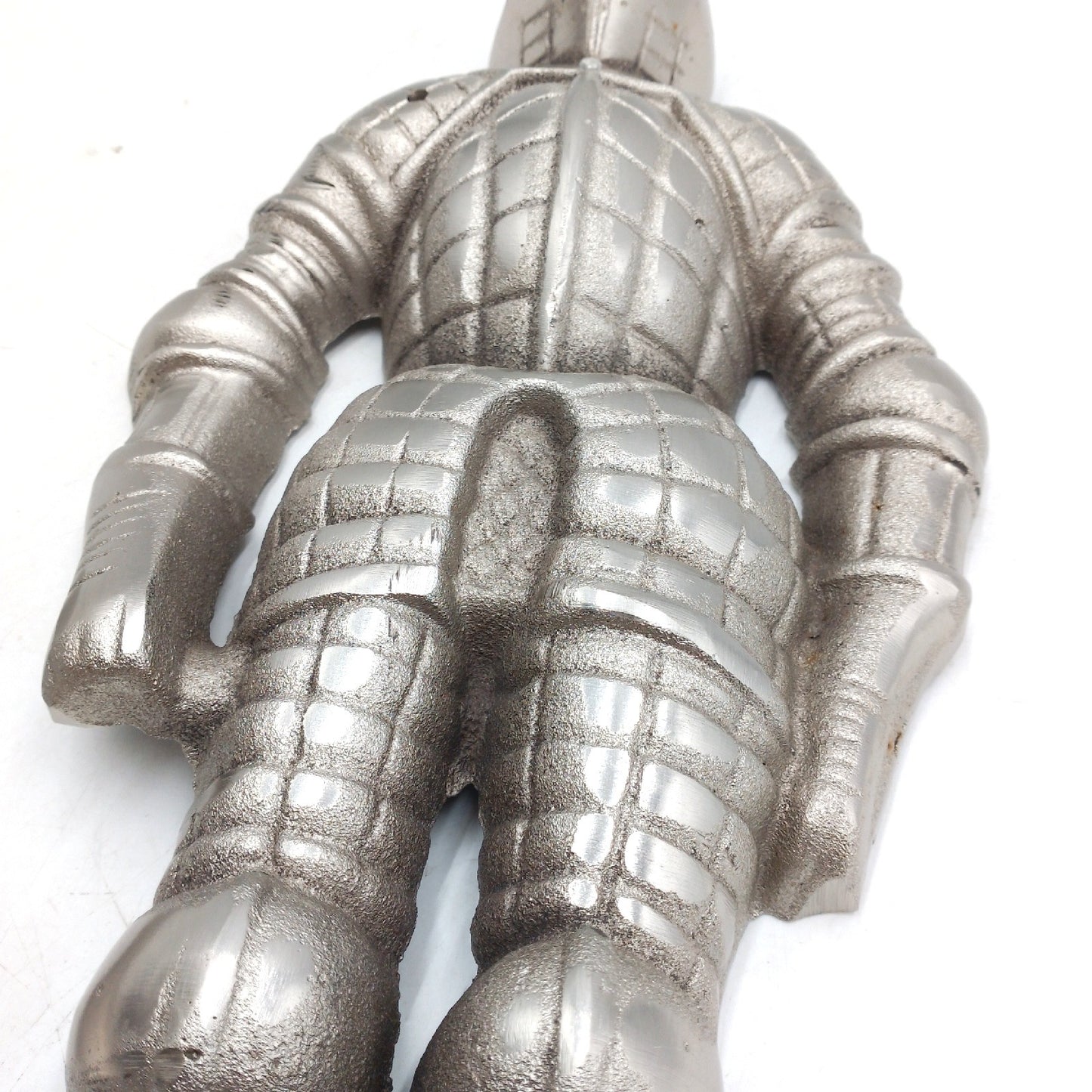 Knight Kaminbesteck Kaminzubehör Knight Set Silber Elegant Hochwertig 74 cm Höhe